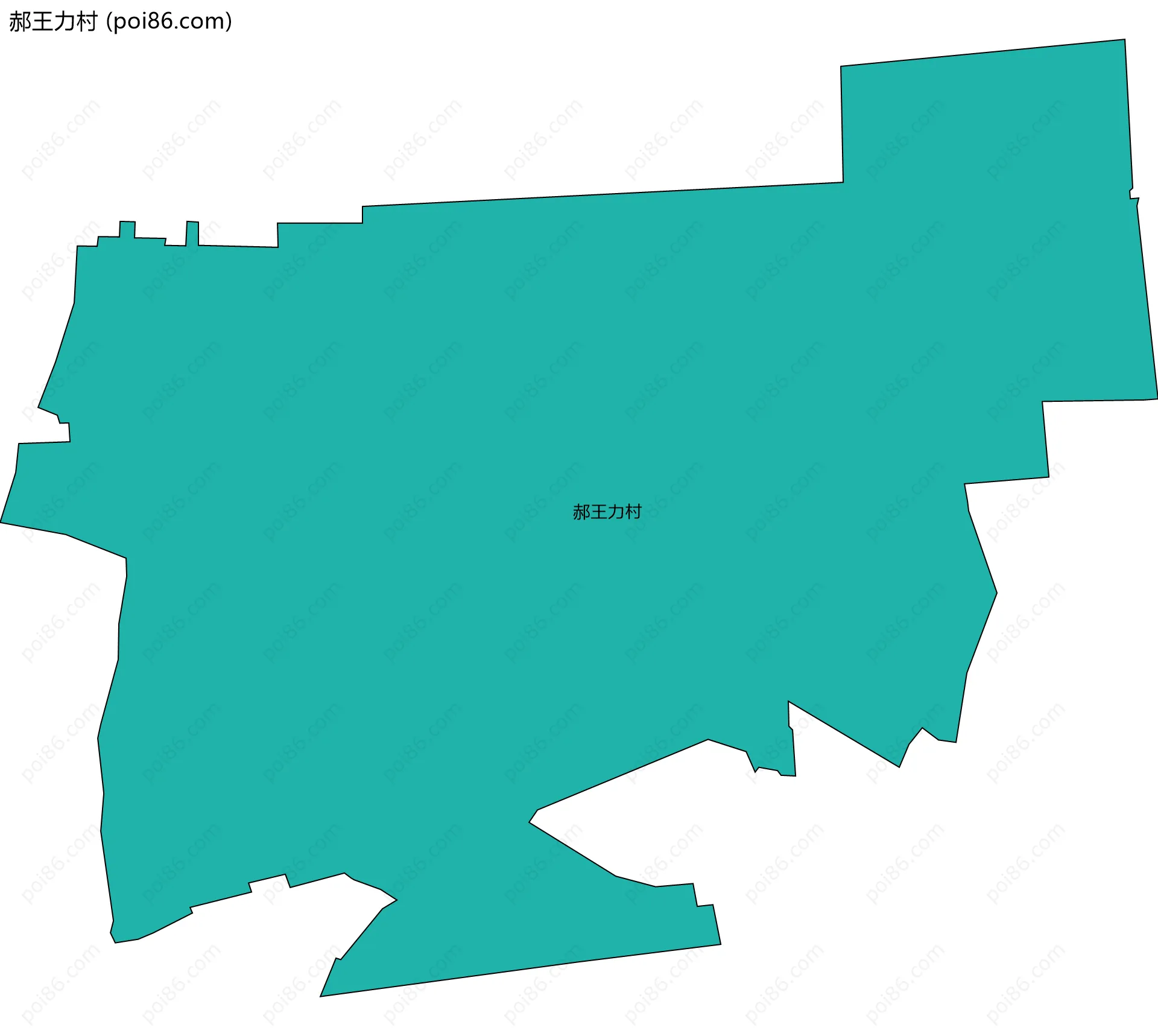 郝王力村边界地图
