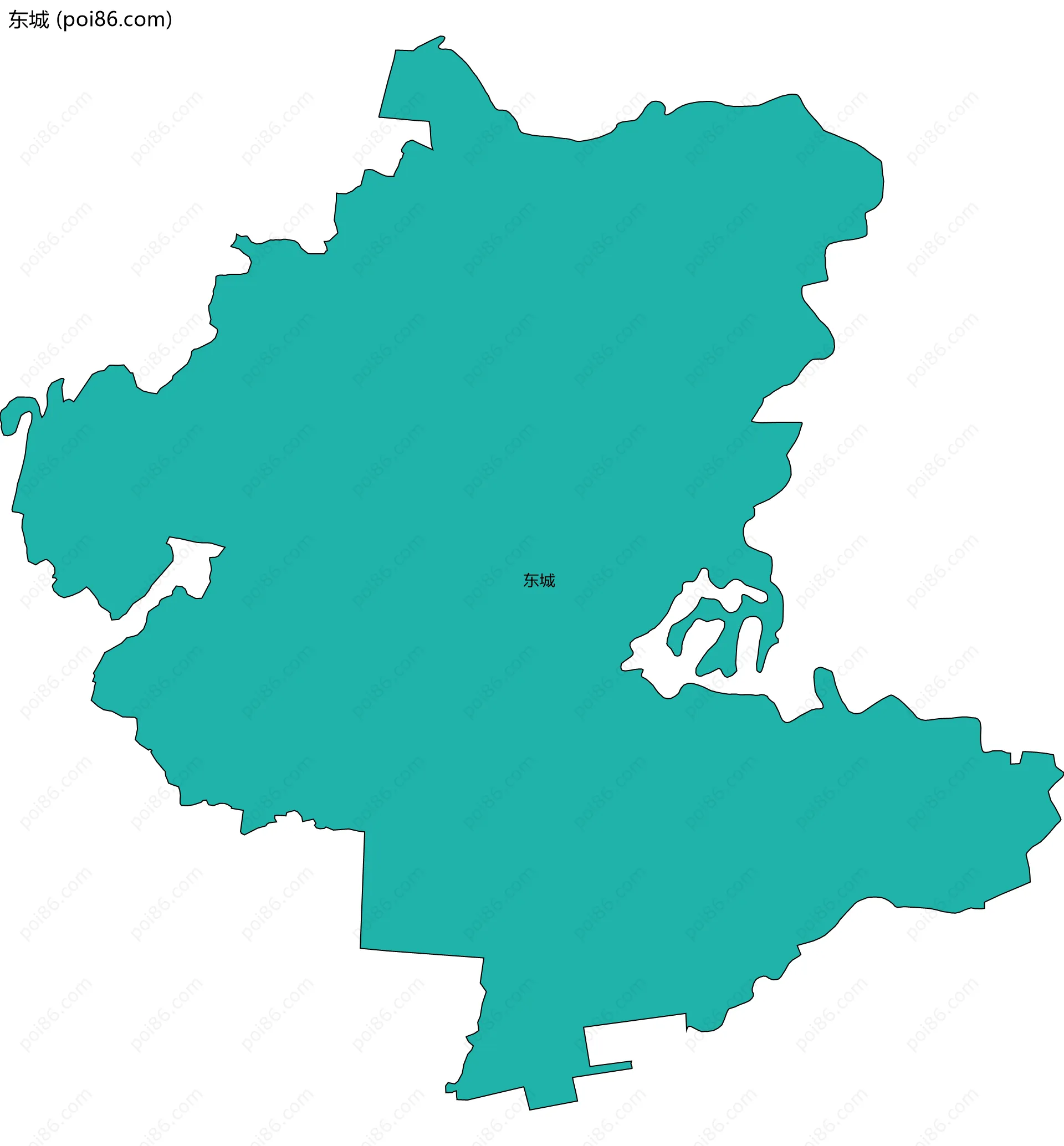 东城边界地图