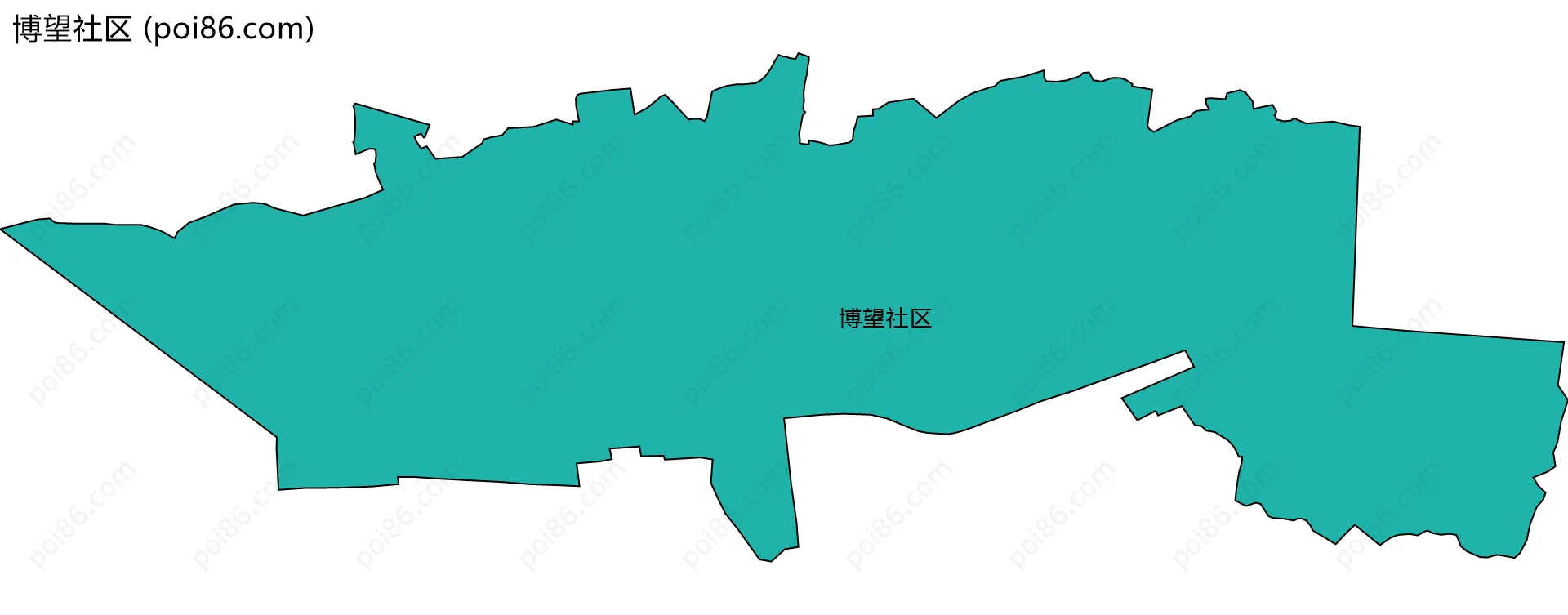 博望社区边界地图