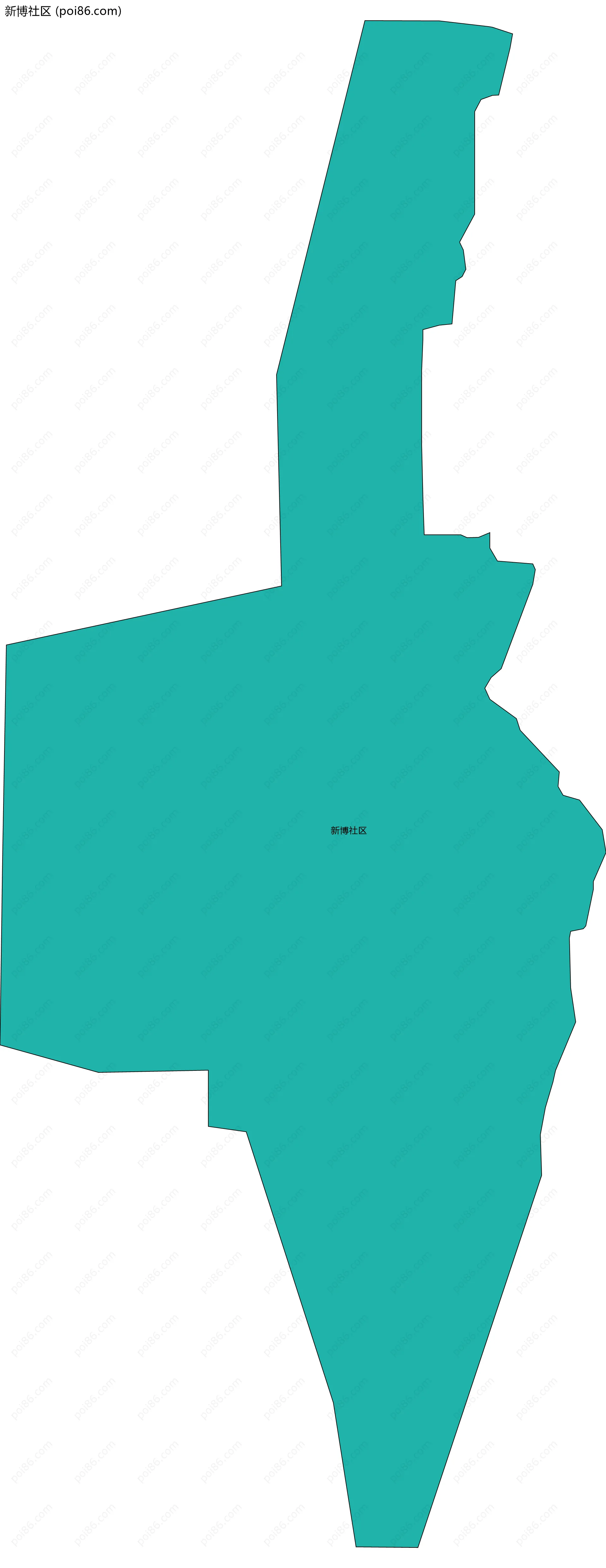 新博社区边界地图