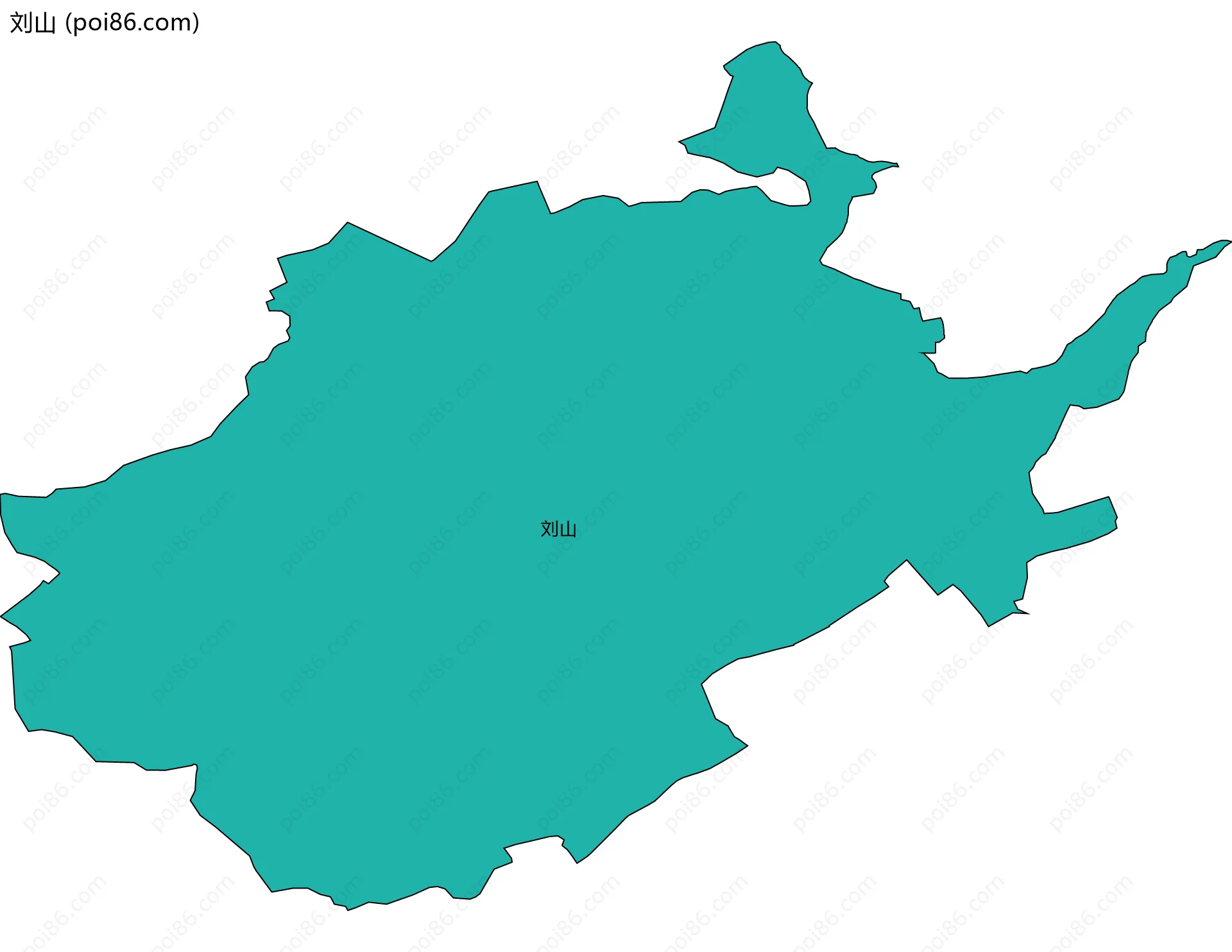 刘山边界地图