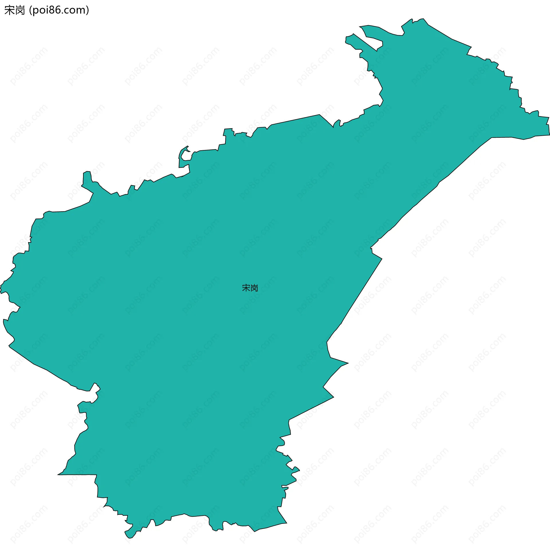 宋岗边界地图