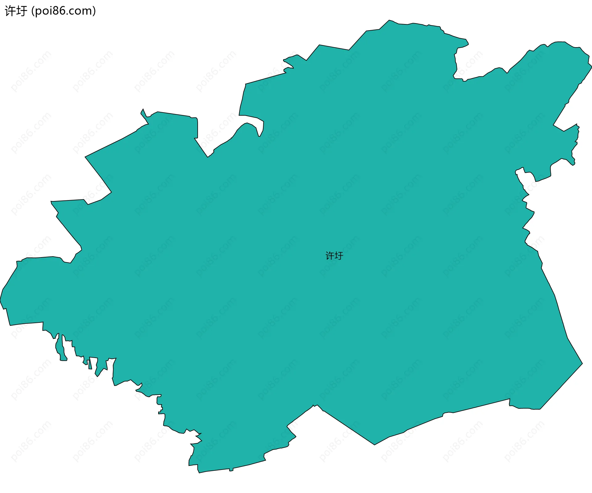 许圩边界地图