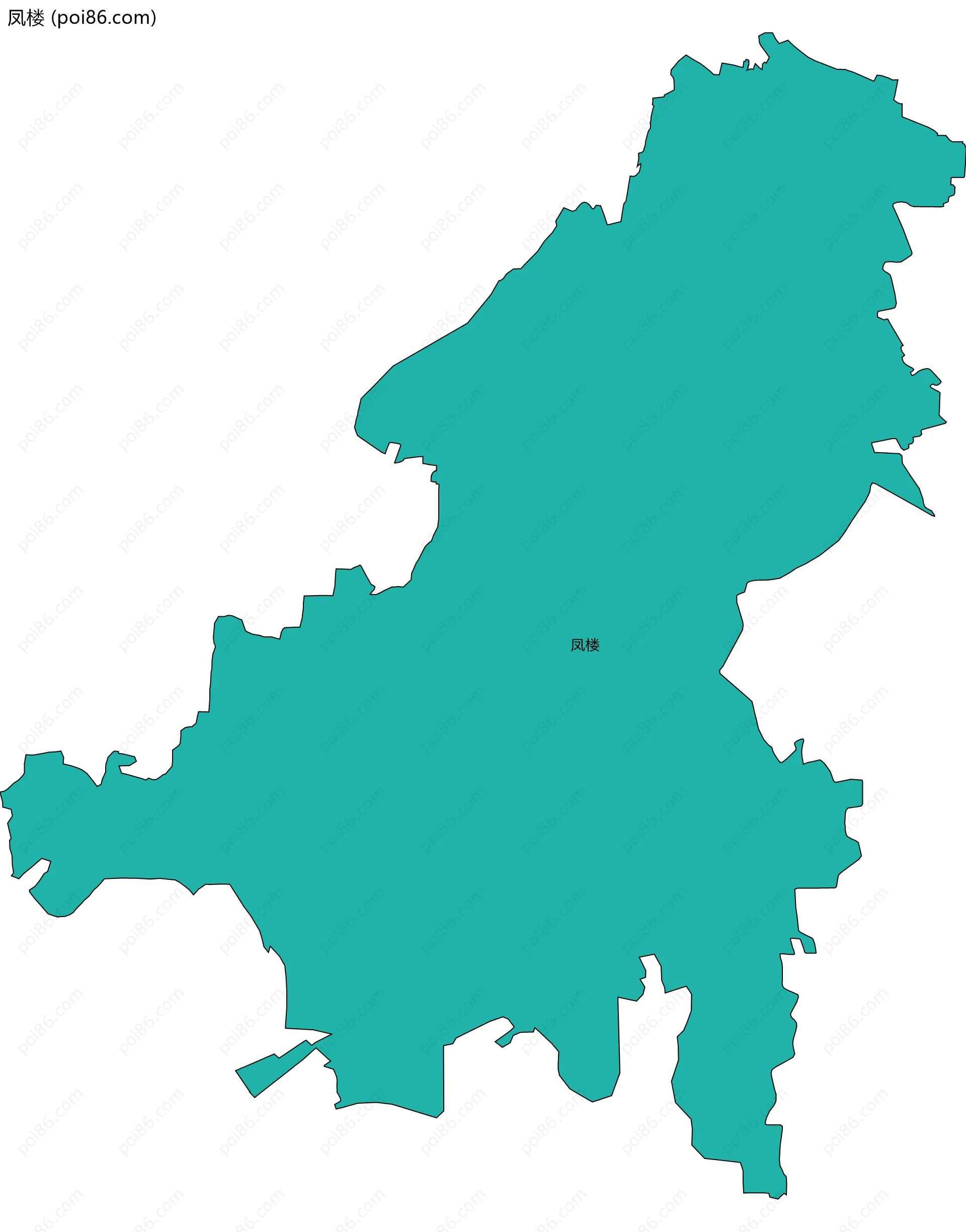 凤楼边界地图