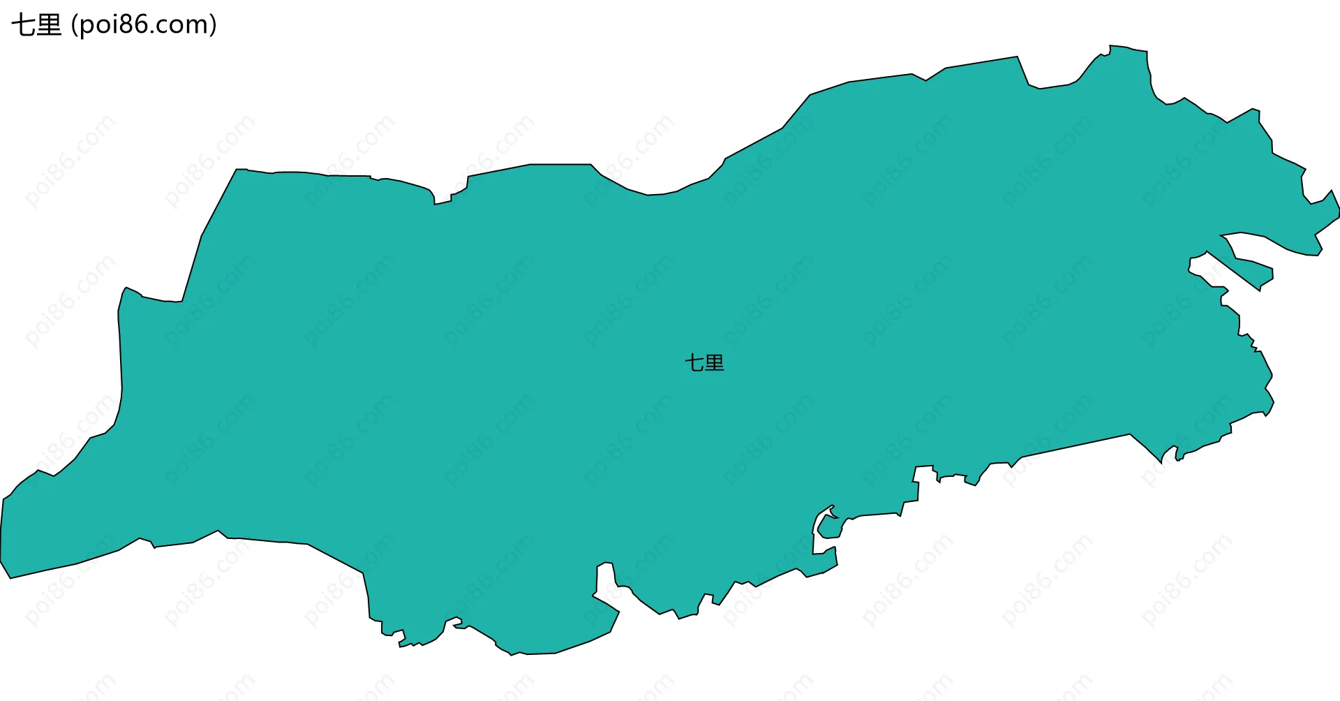 七里边界地图