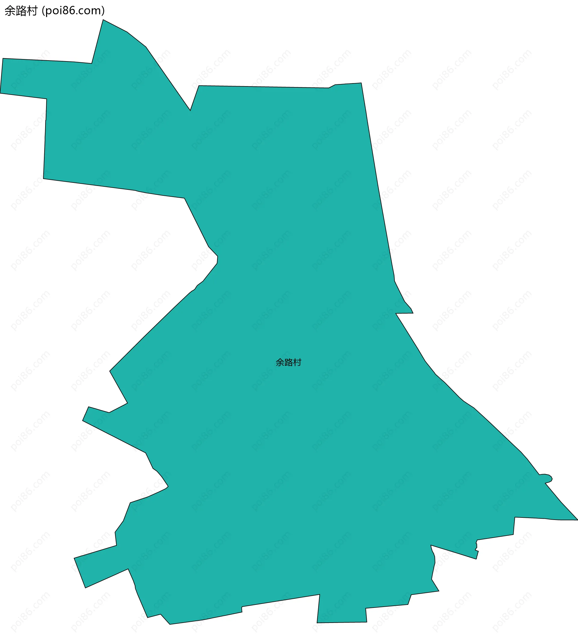 余路村边界地图