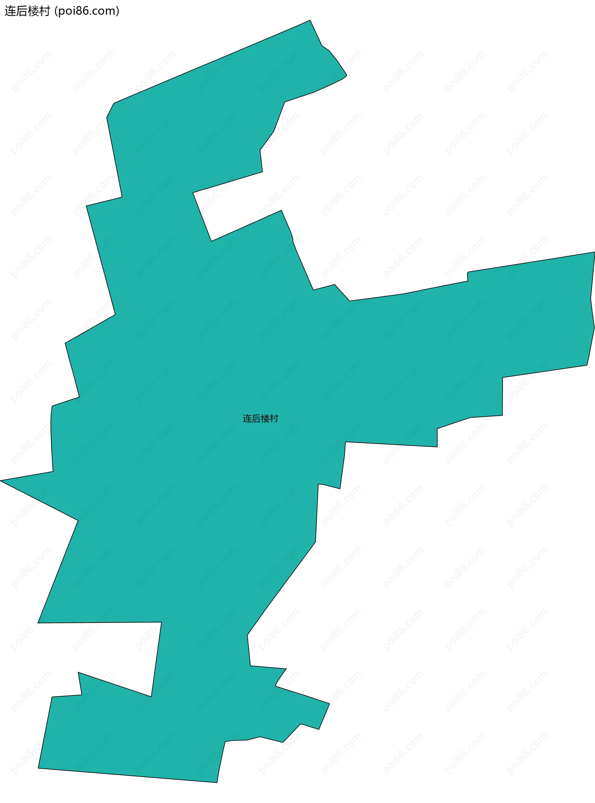 连后楼村边界地图