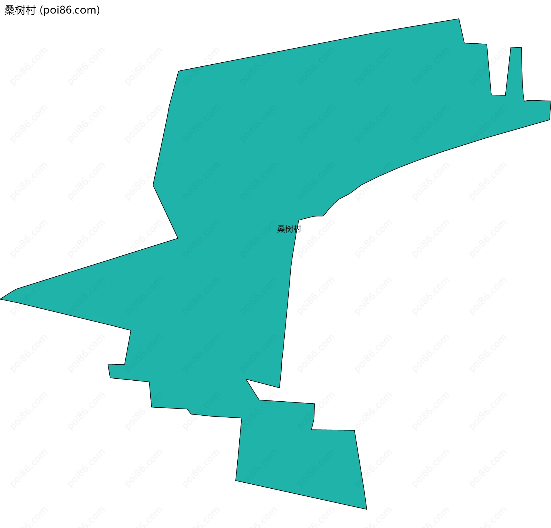 桑树村边界地图