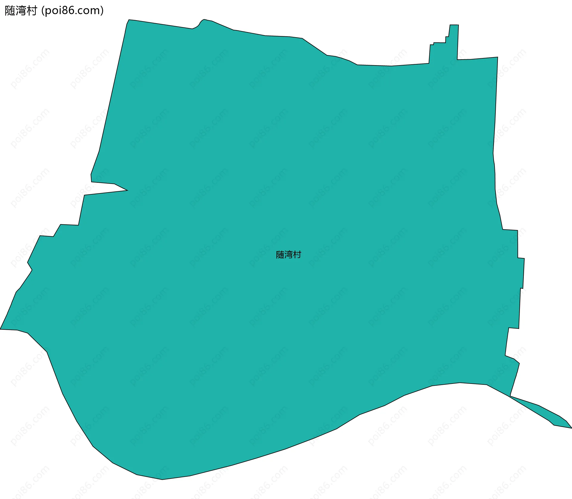 随湾村边界地图