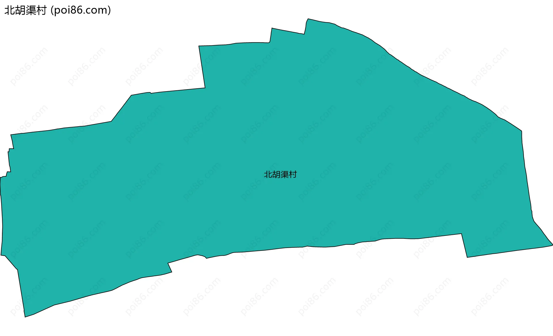 北胡渠村边界地图