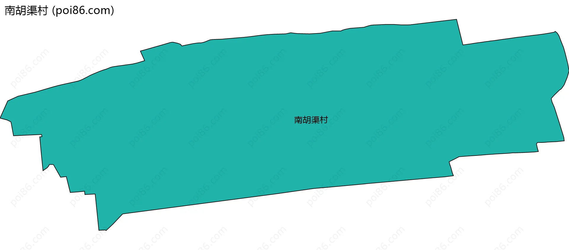 南胡渠村边界地图