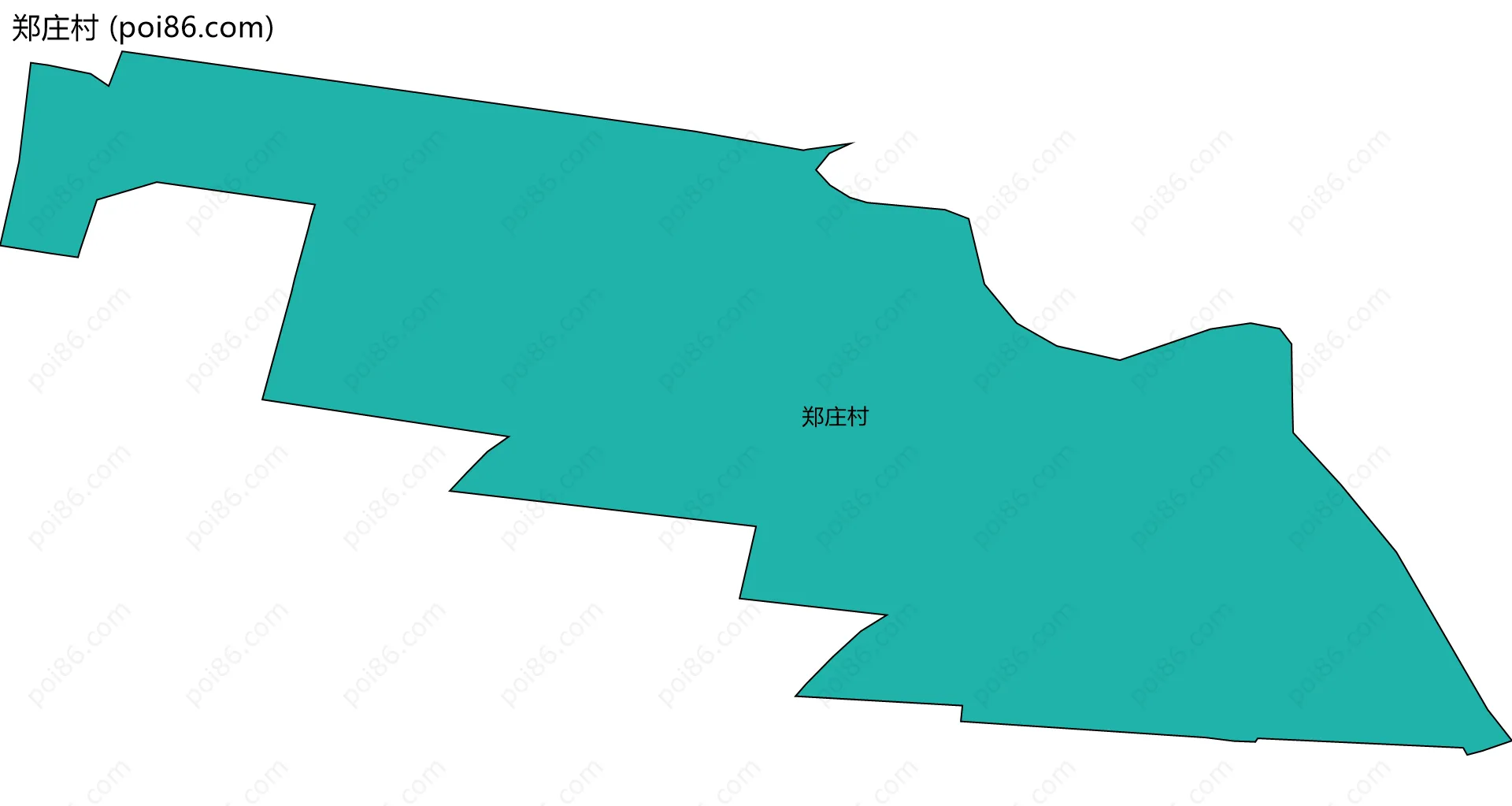 郑庄村边界地图