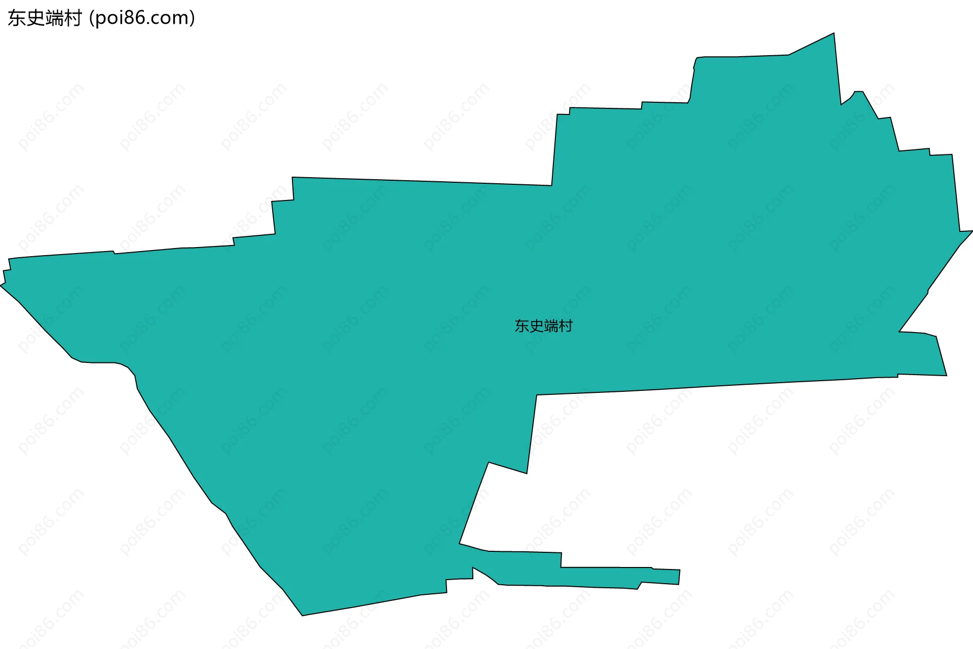 东史端村边界地图
