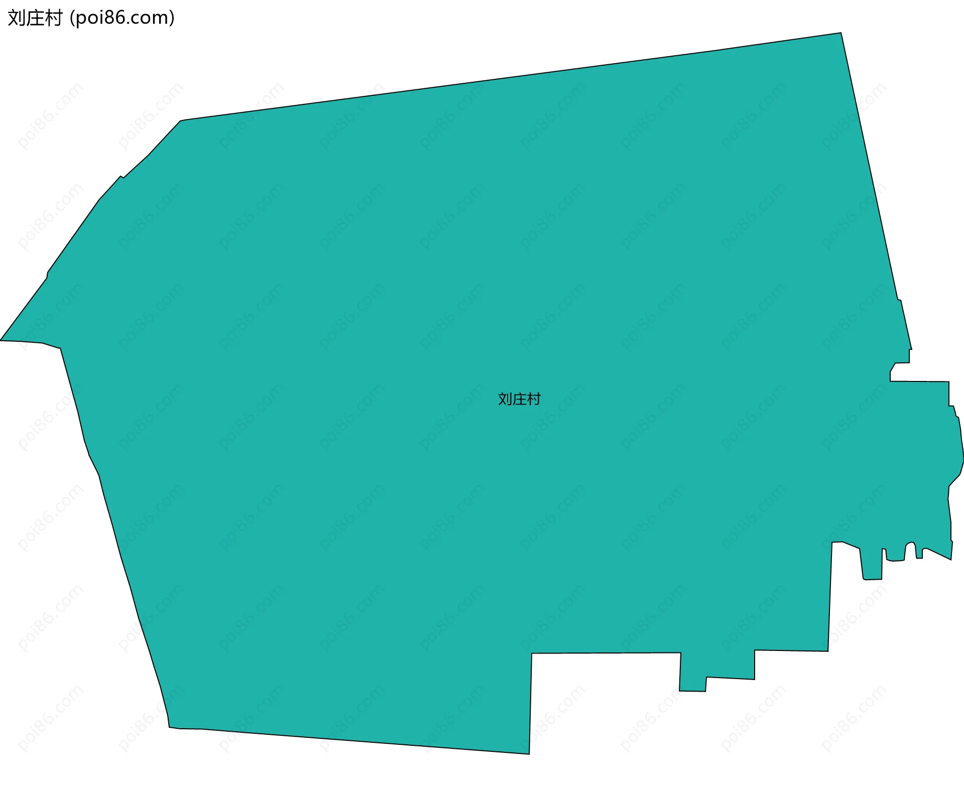 刘庄村边界地图
