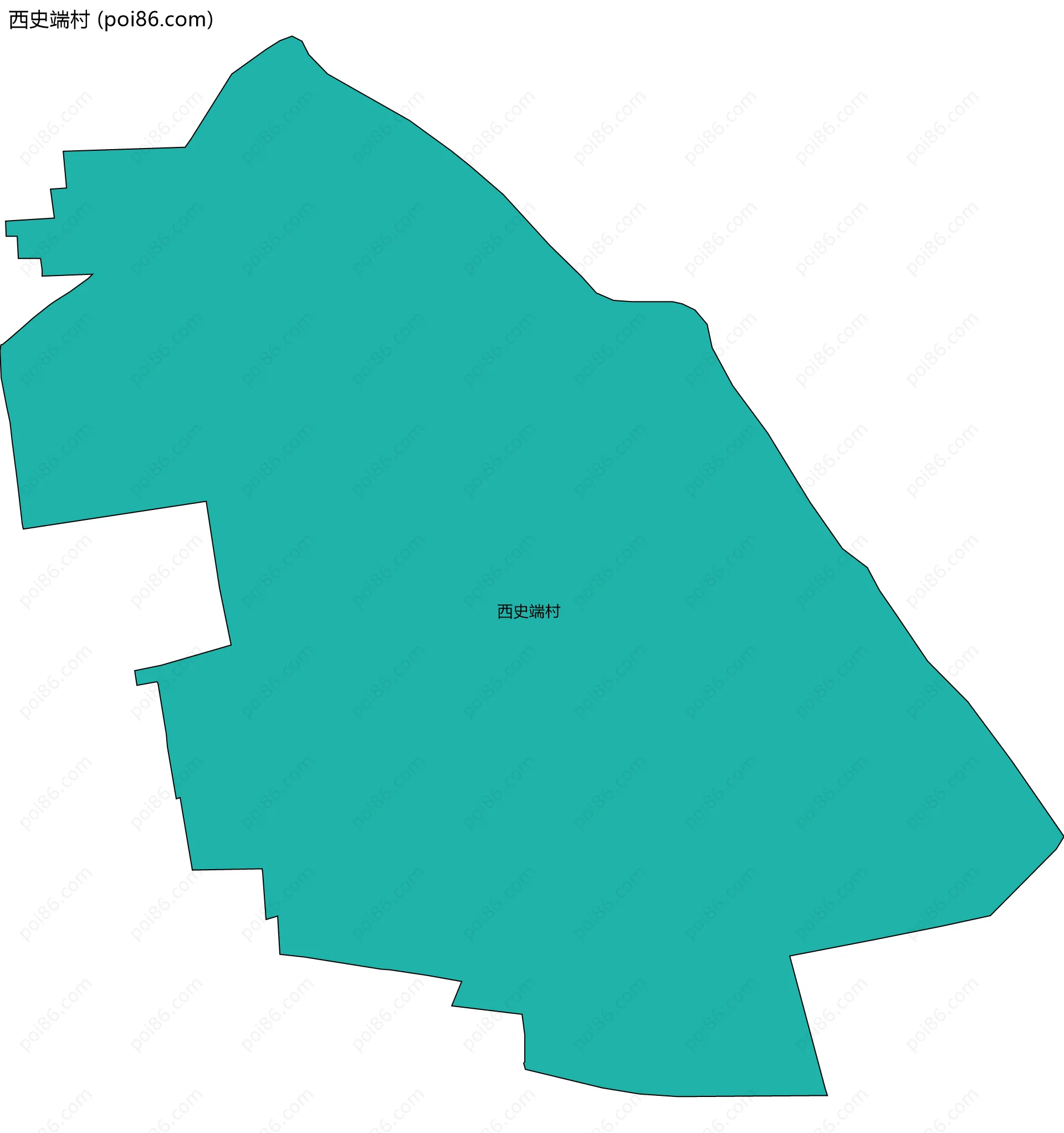 西史端村边界地图