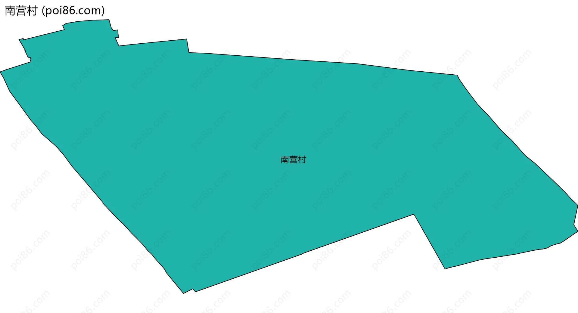 南营村边界地图