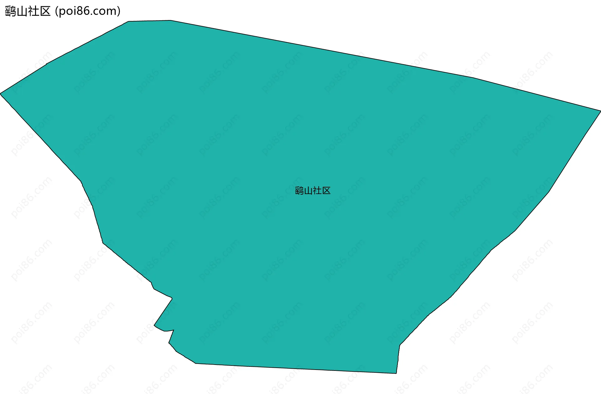 鹞山社区边界地图