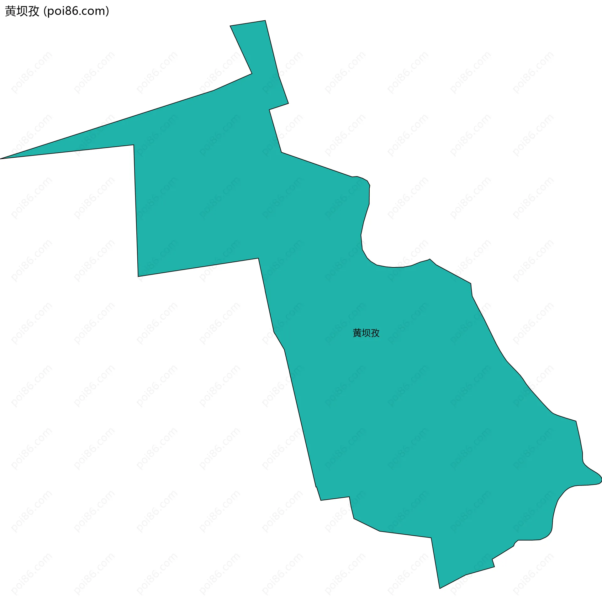 黄坝孜边界地图