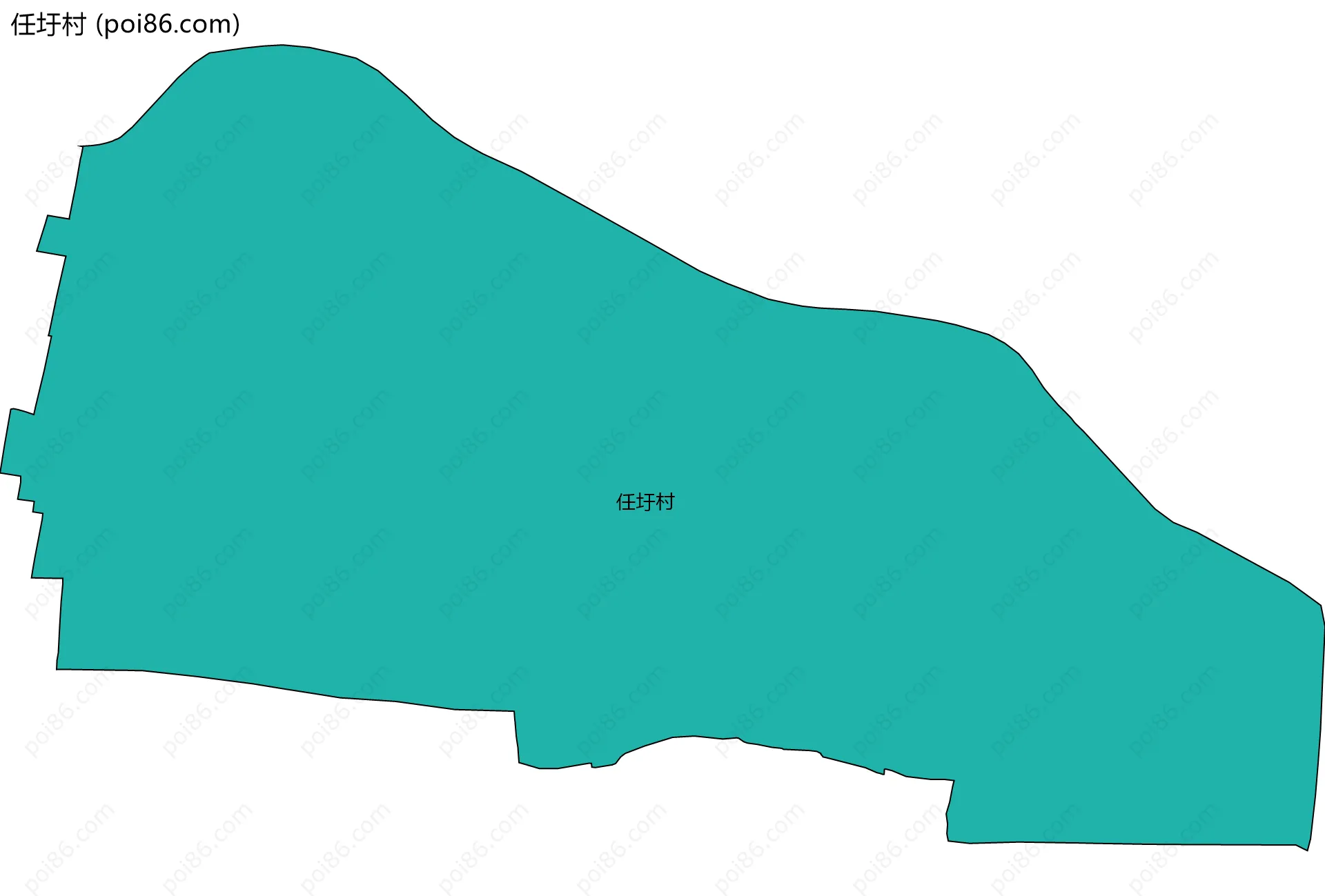 任圩村边界地图