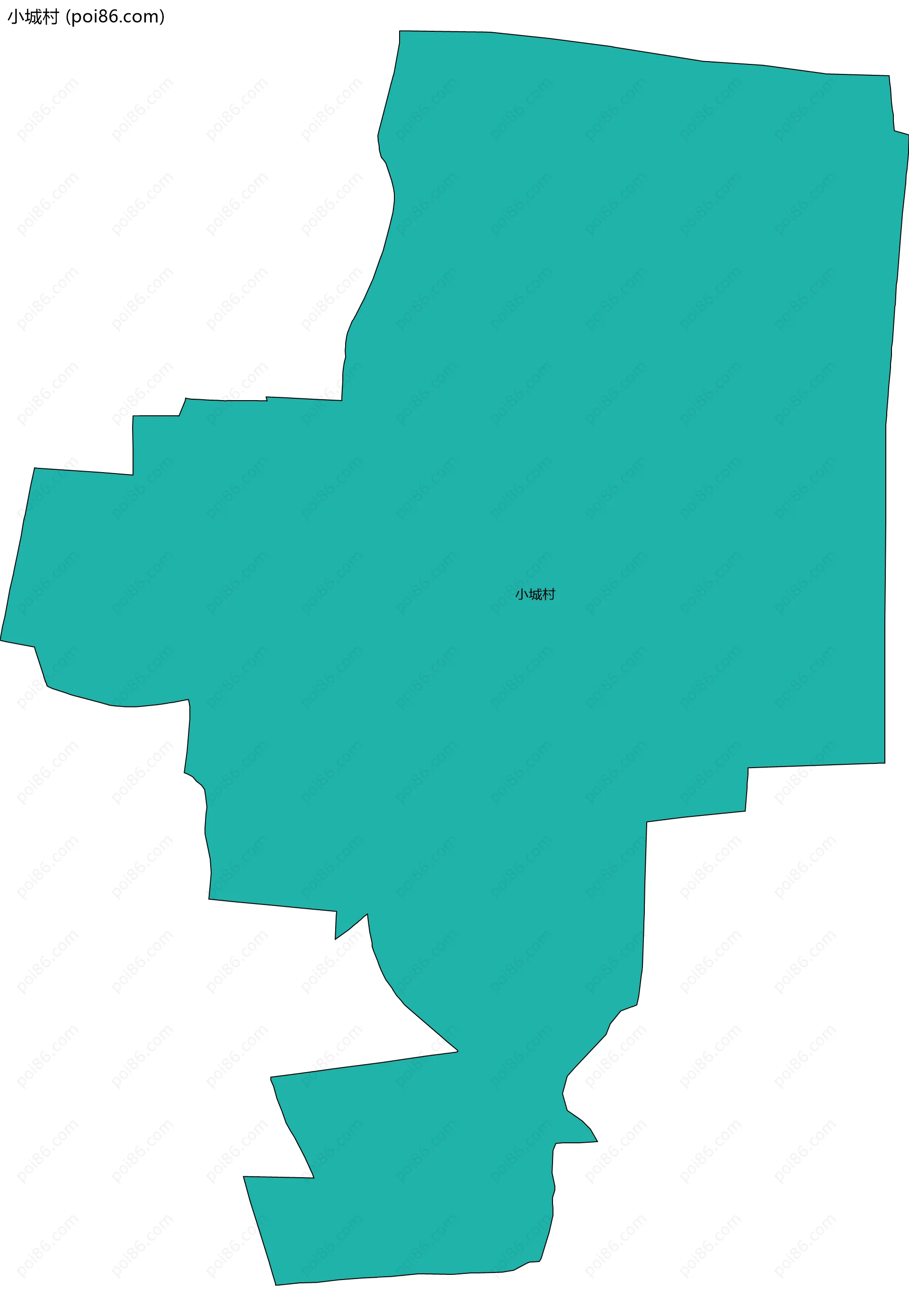 小城村边界地图