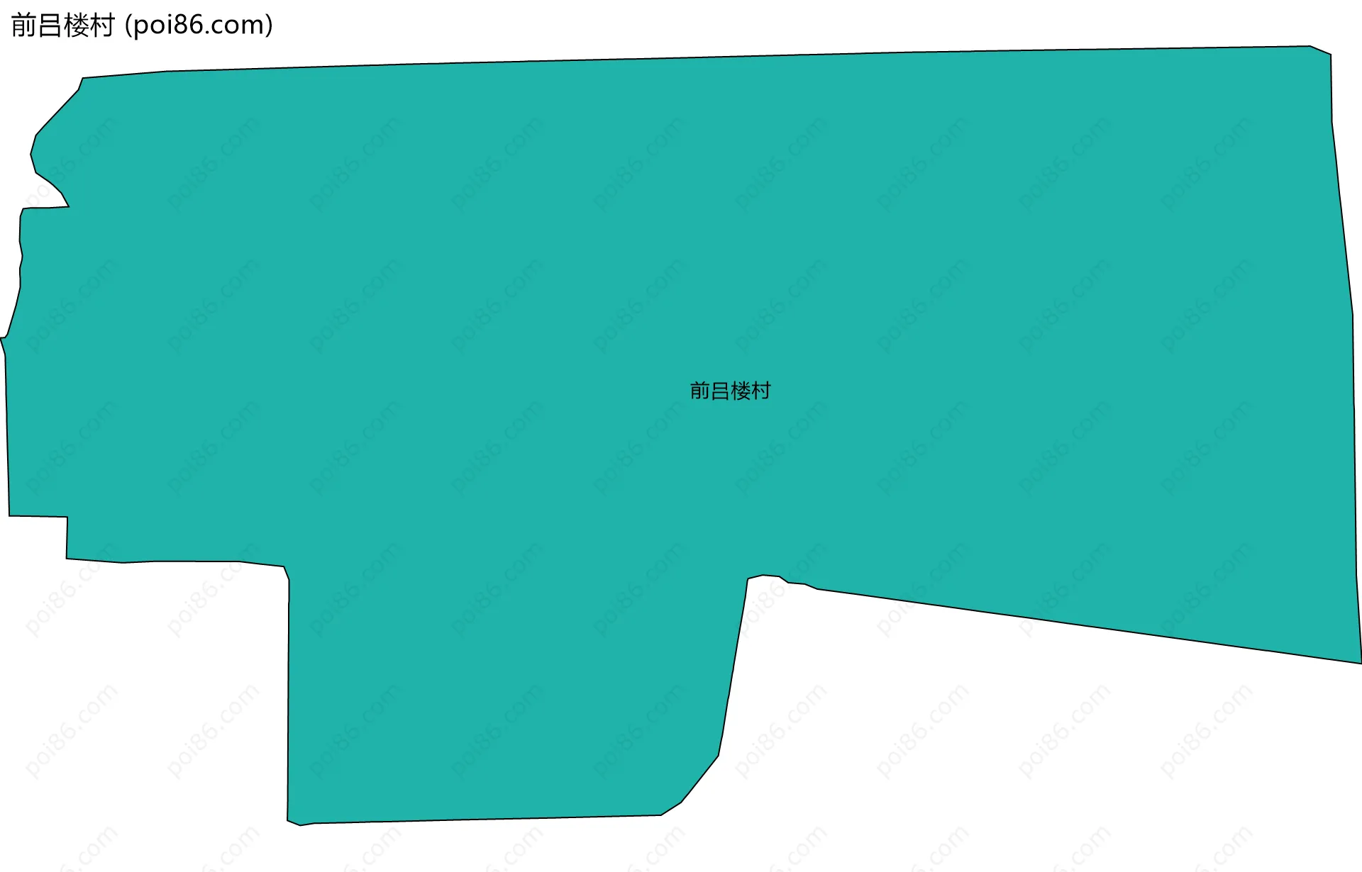 前吕楼村边界地图