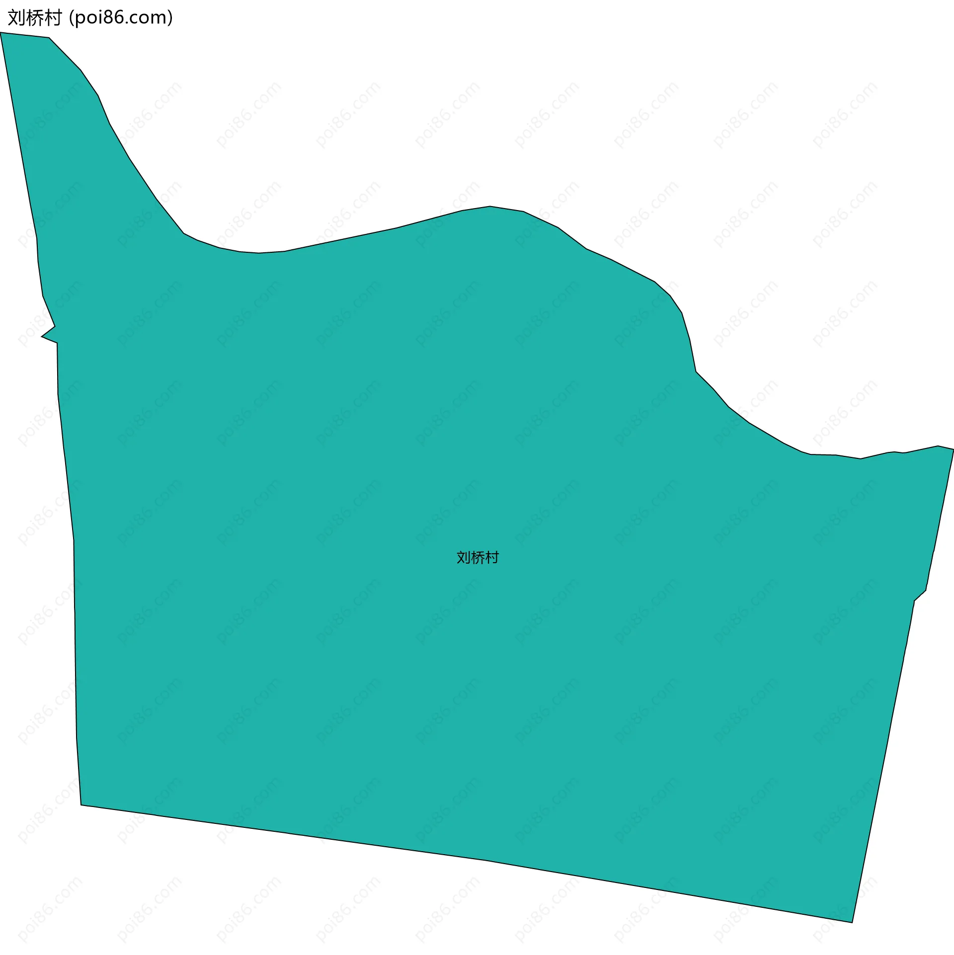 刘桥村边界地图