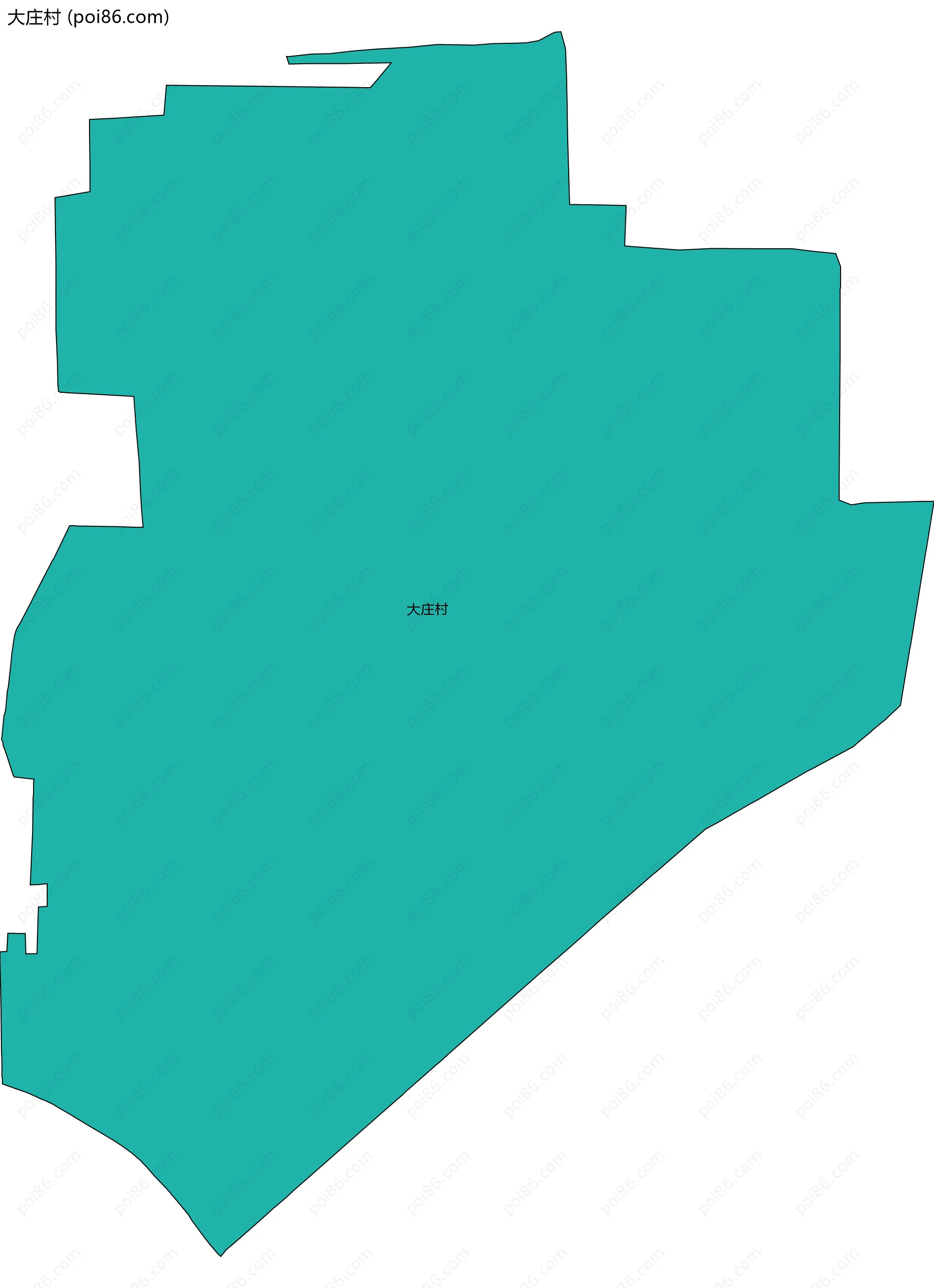 大庄村边界地图
