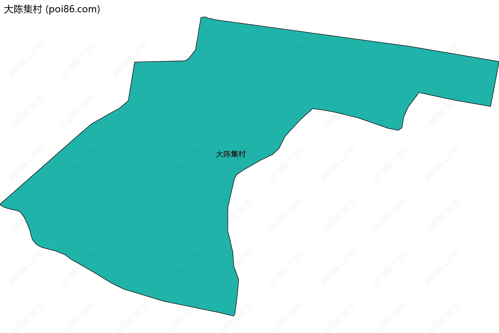 大陈集村边界地图