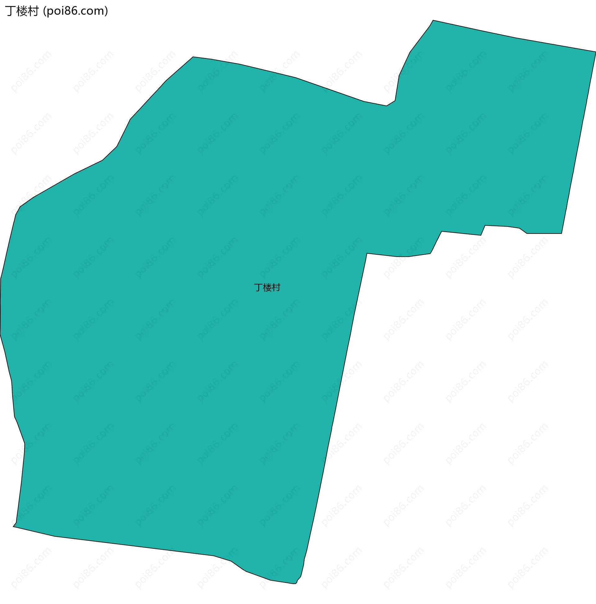 丁楼村边界地图