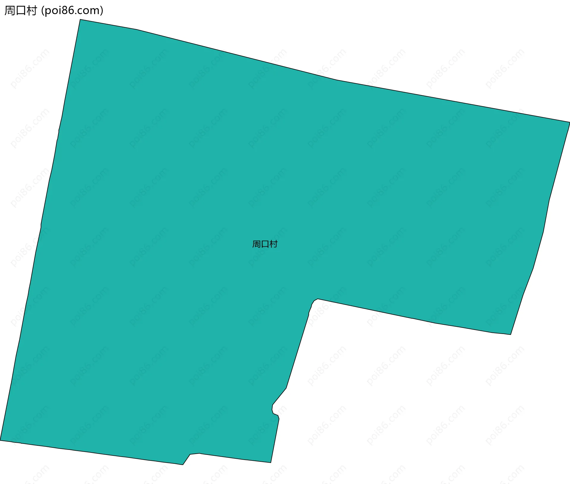 周口村边界地图