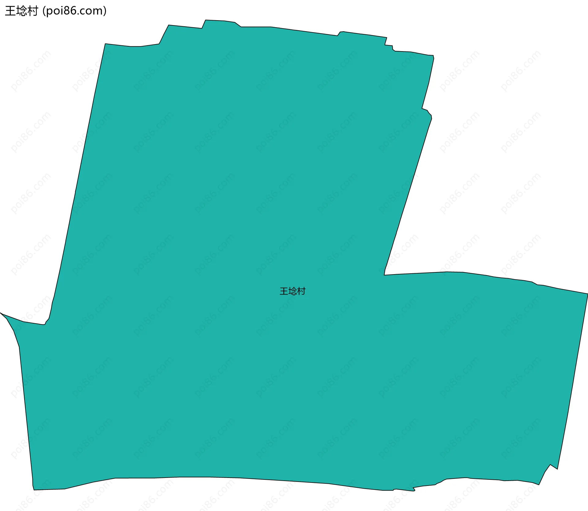 王埝村边界地图