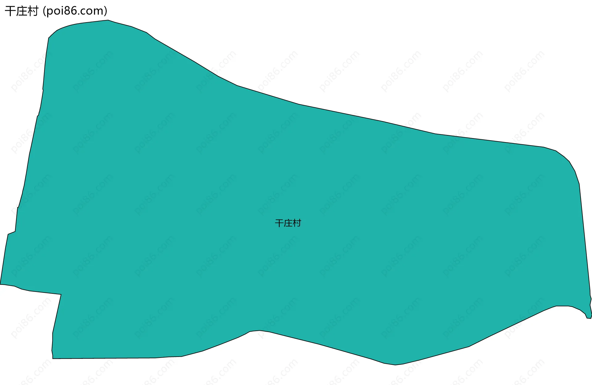 干庄村边界地图