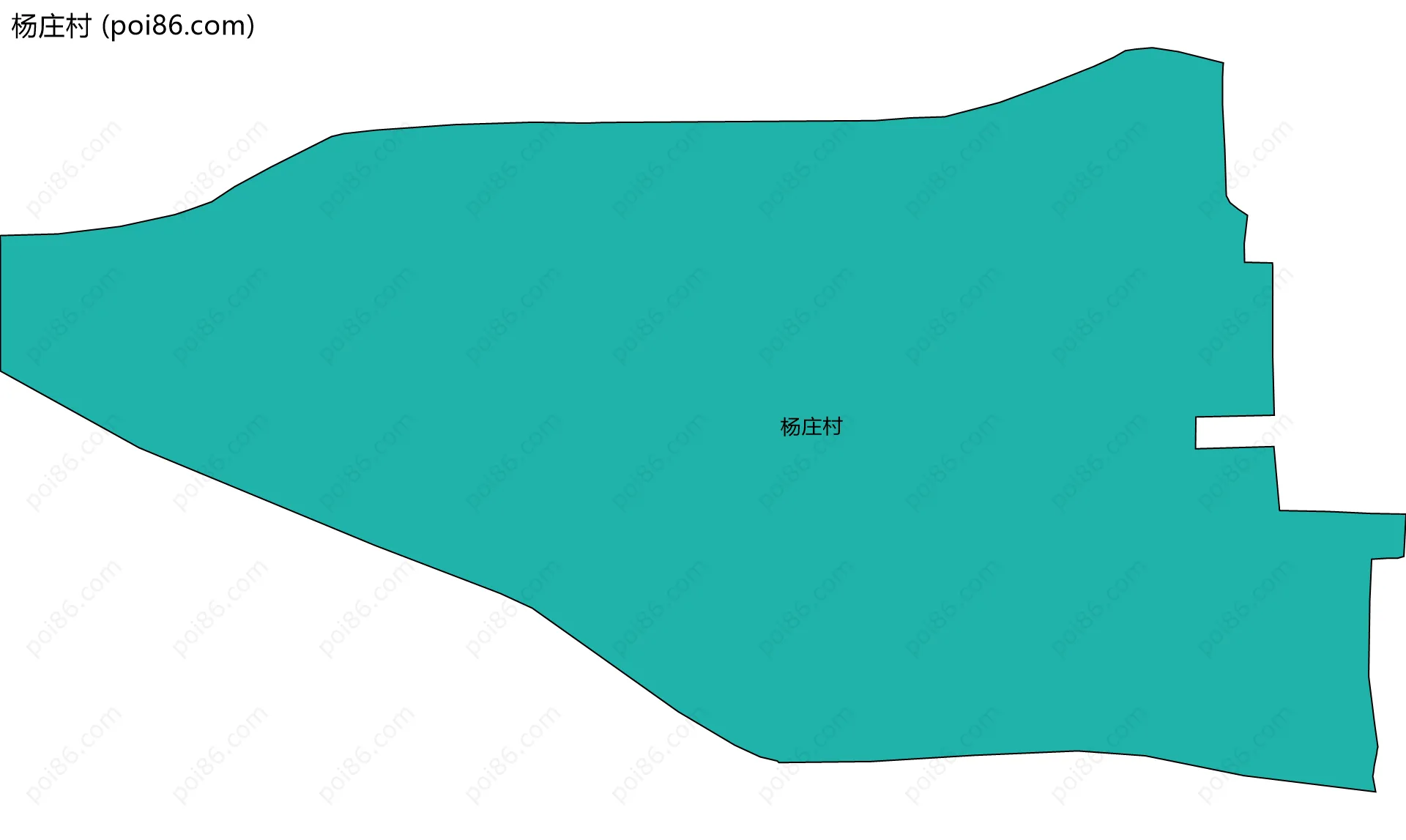 杨庄村边界地图