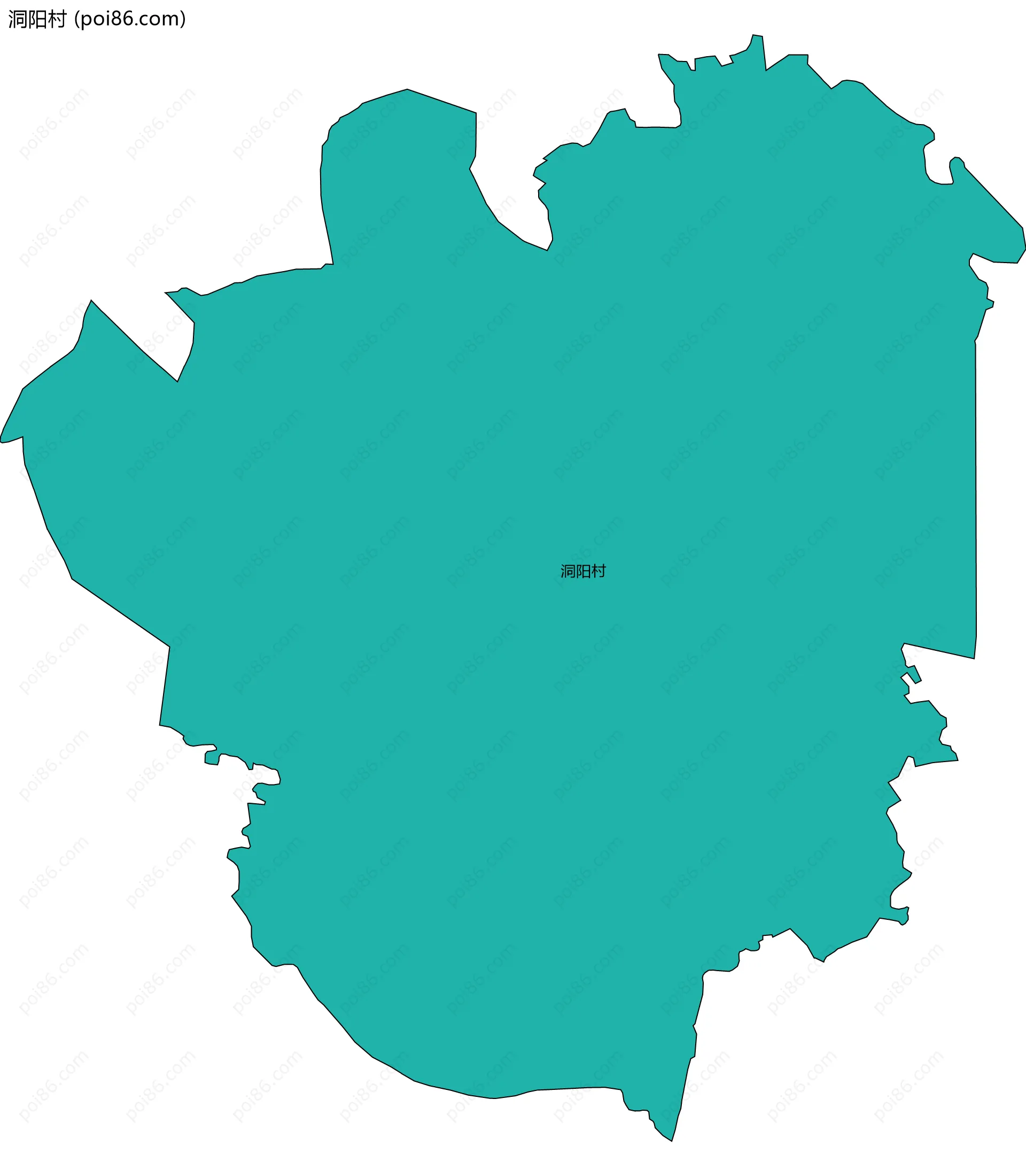 洞阳村边界地图