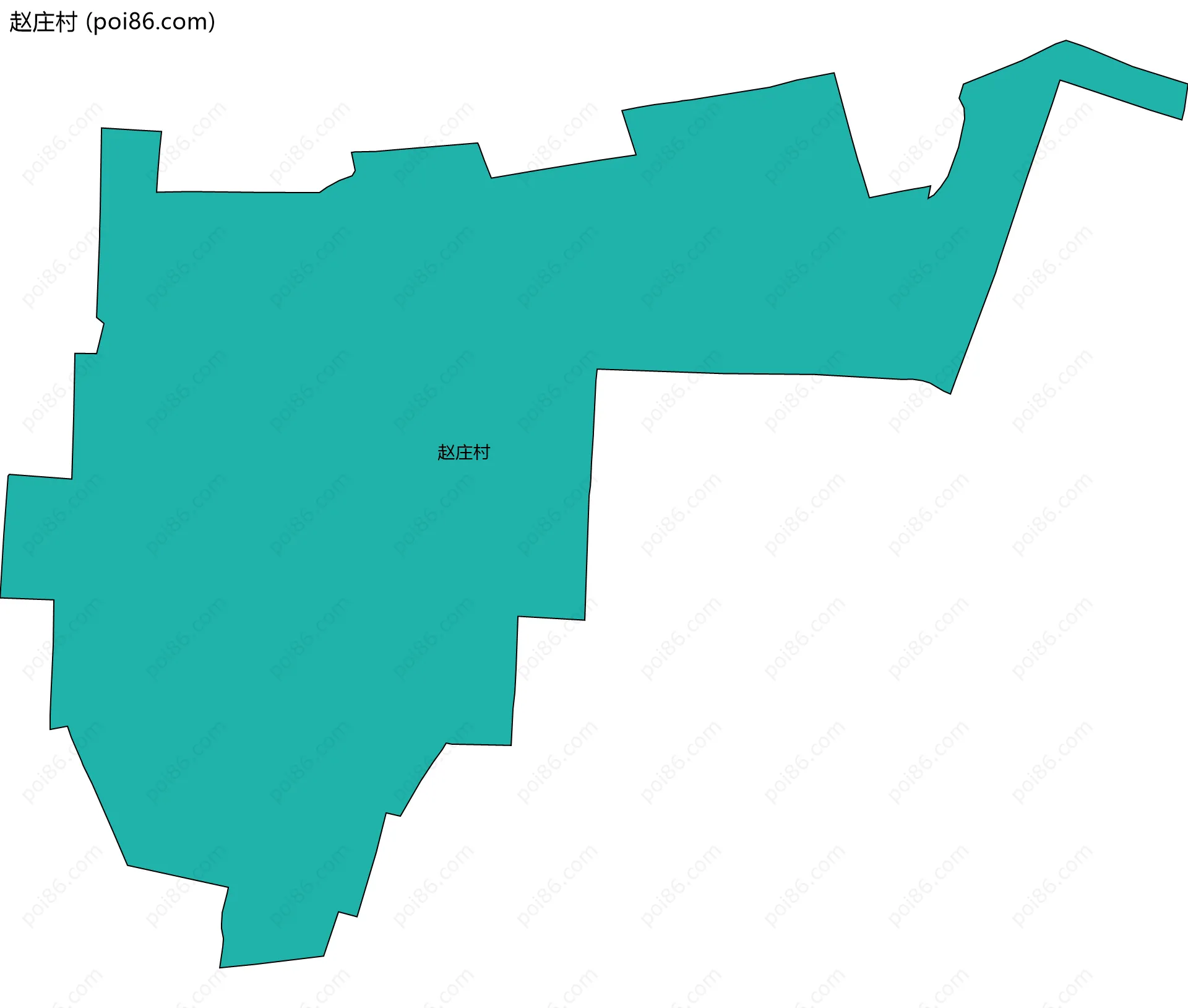 赵庄村边界地图