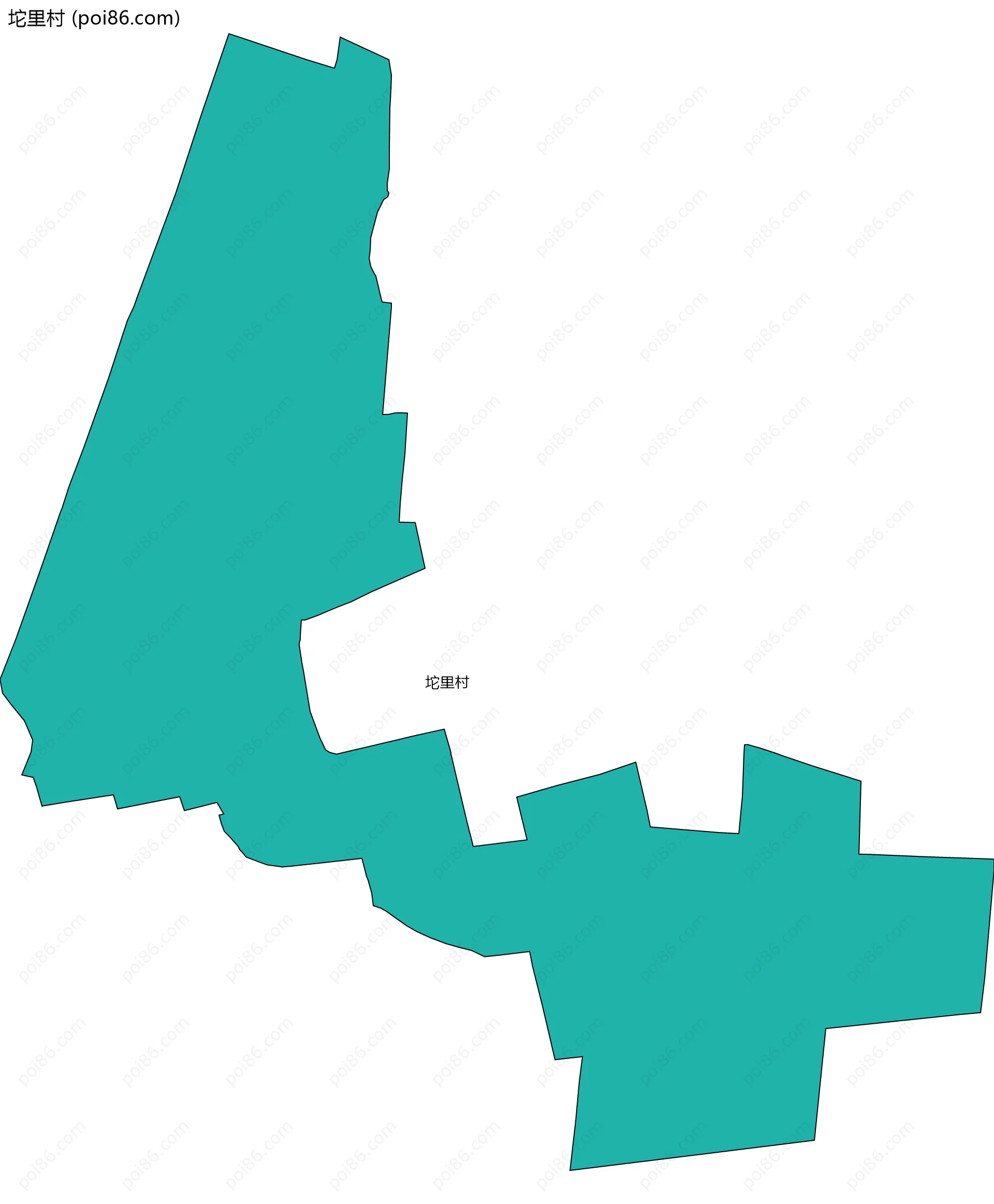 坨里村边界地图