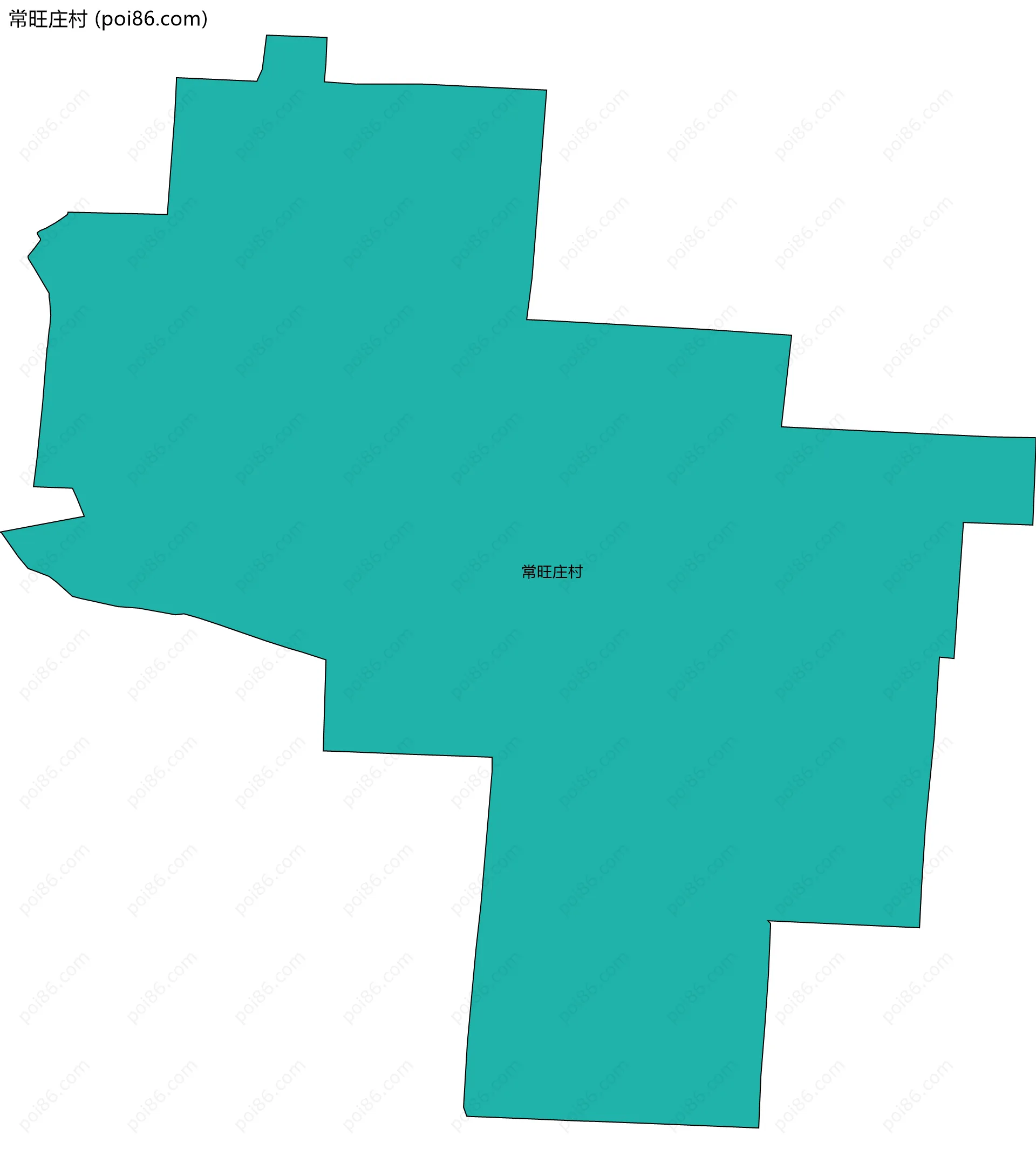 常旺庄村边界地图