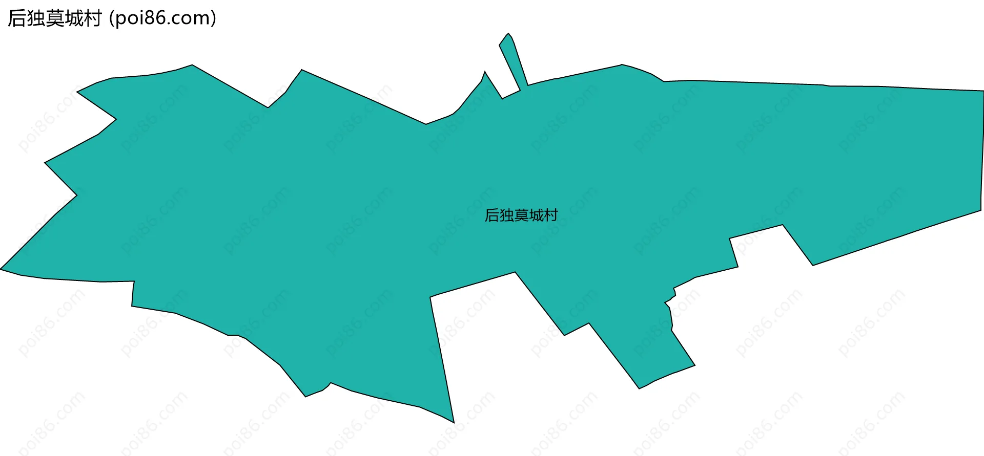 后独莫城村边界地图