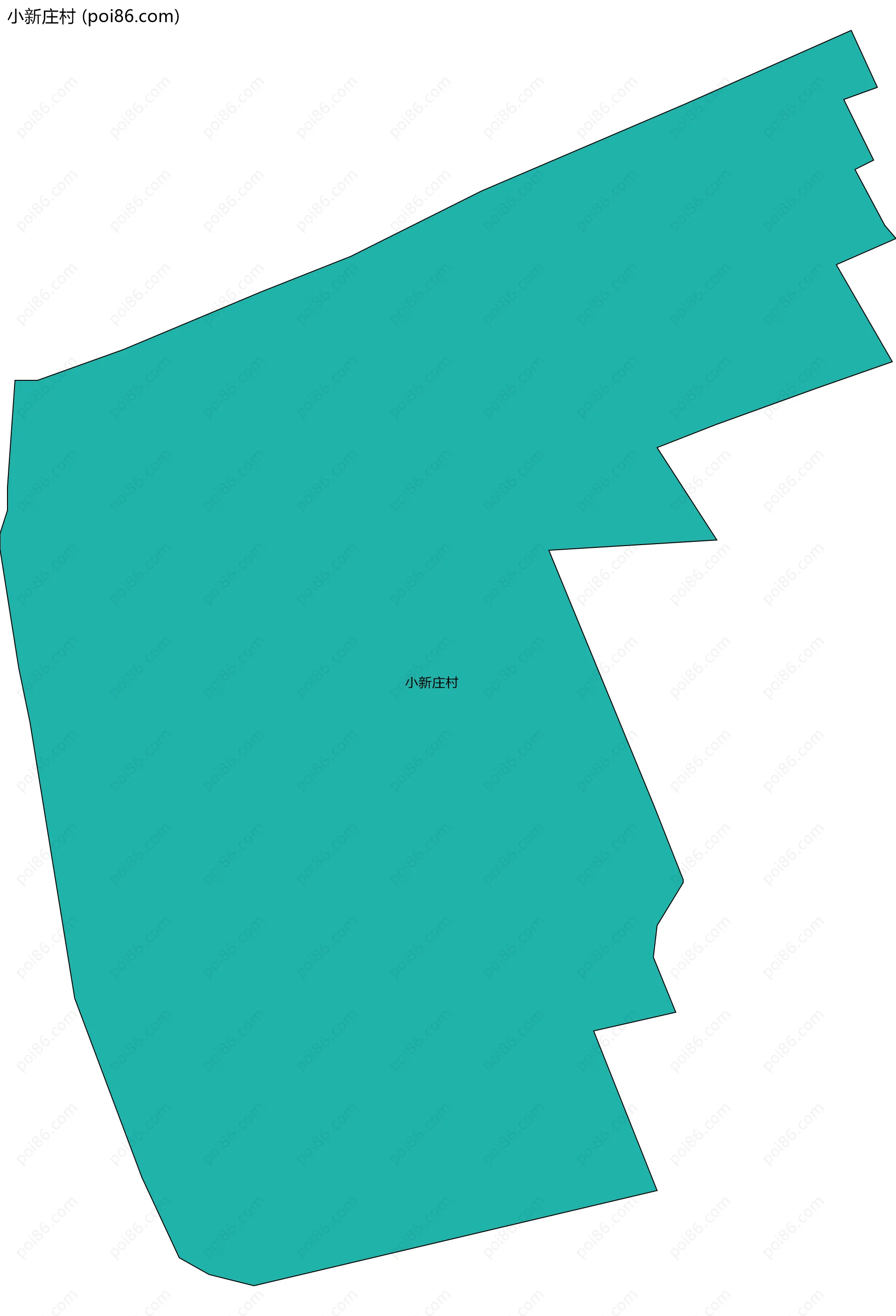 小新庄村边界地图