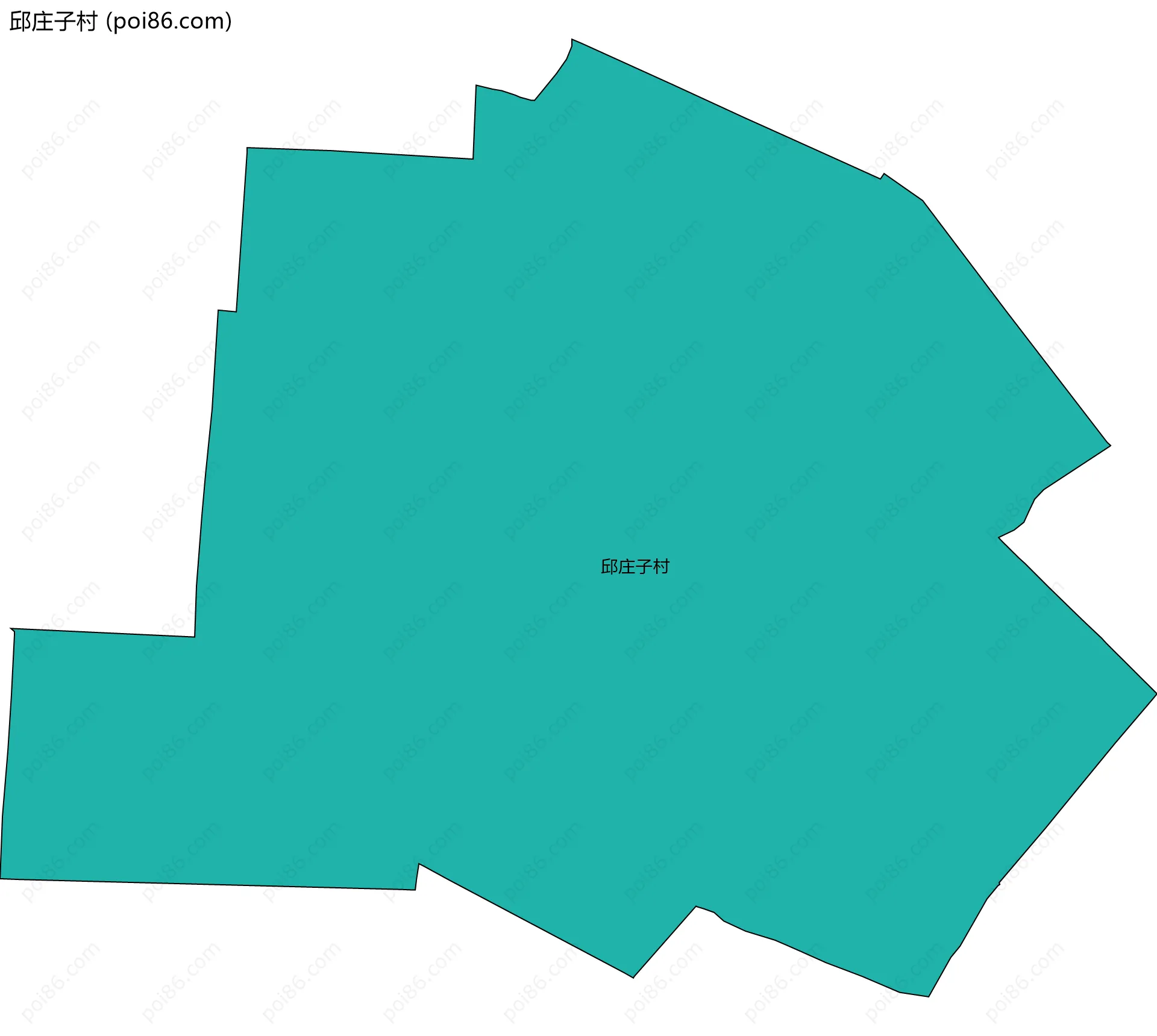 邱庄子村边界地图
