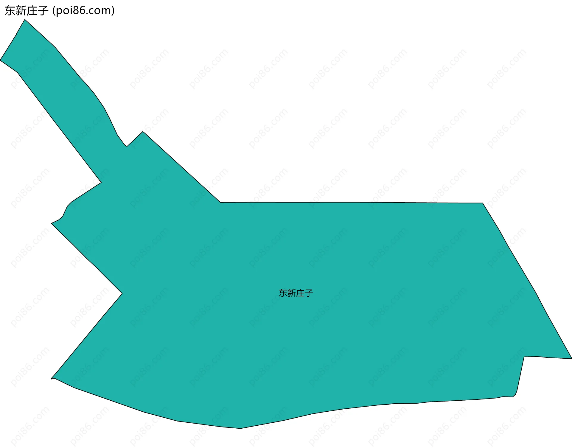 东新庄子边界地图