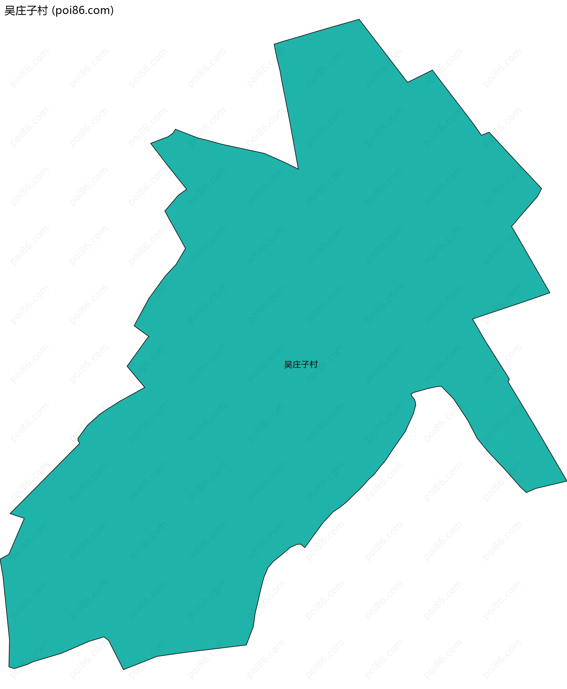 吴庄子村边界地图