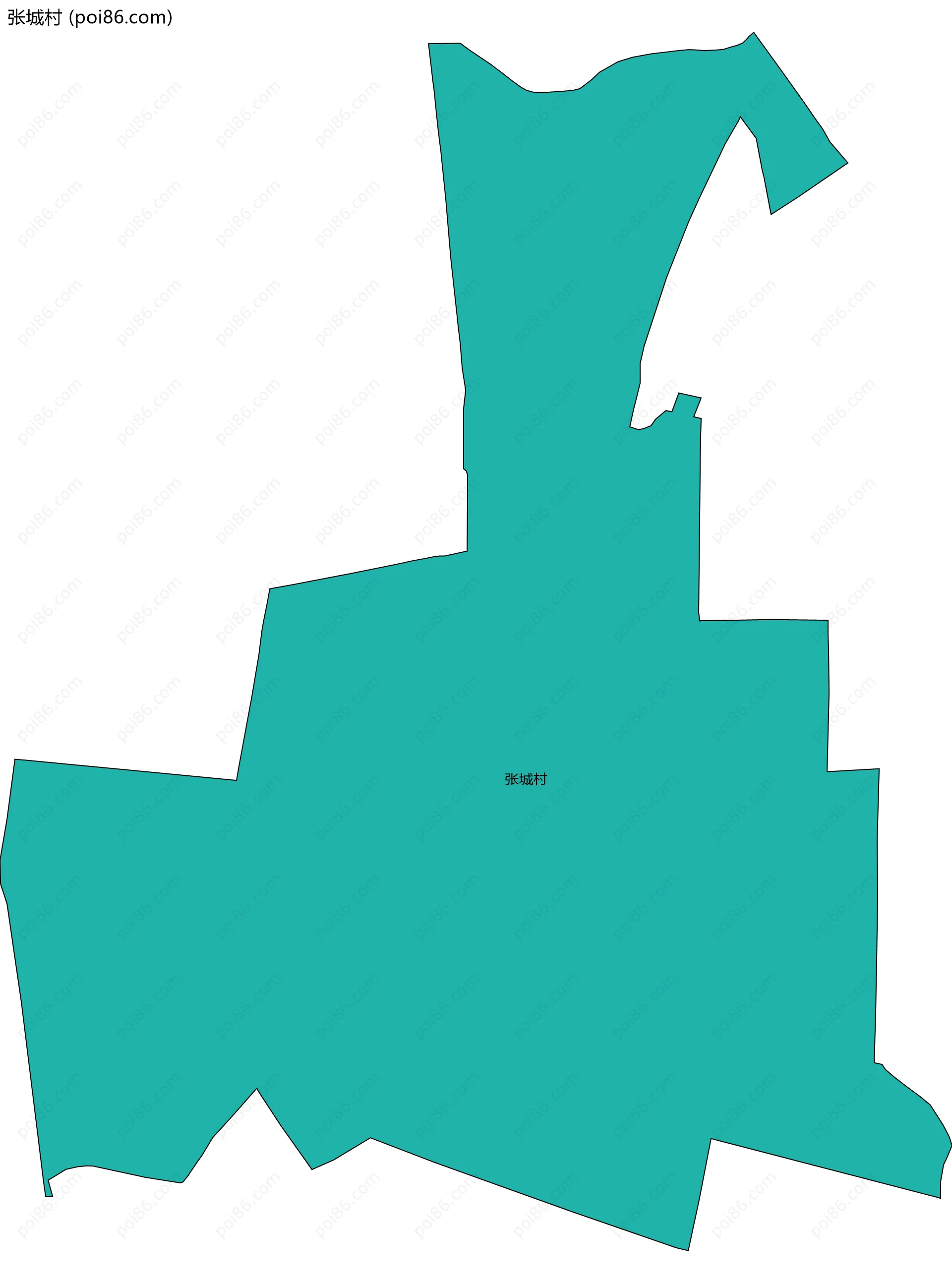 张城村边界地图