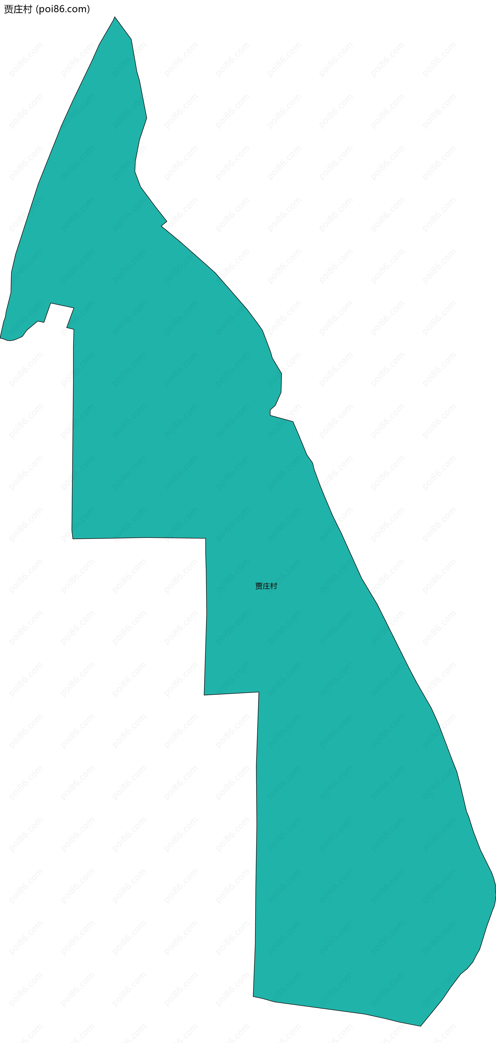 贾庄村边界地图