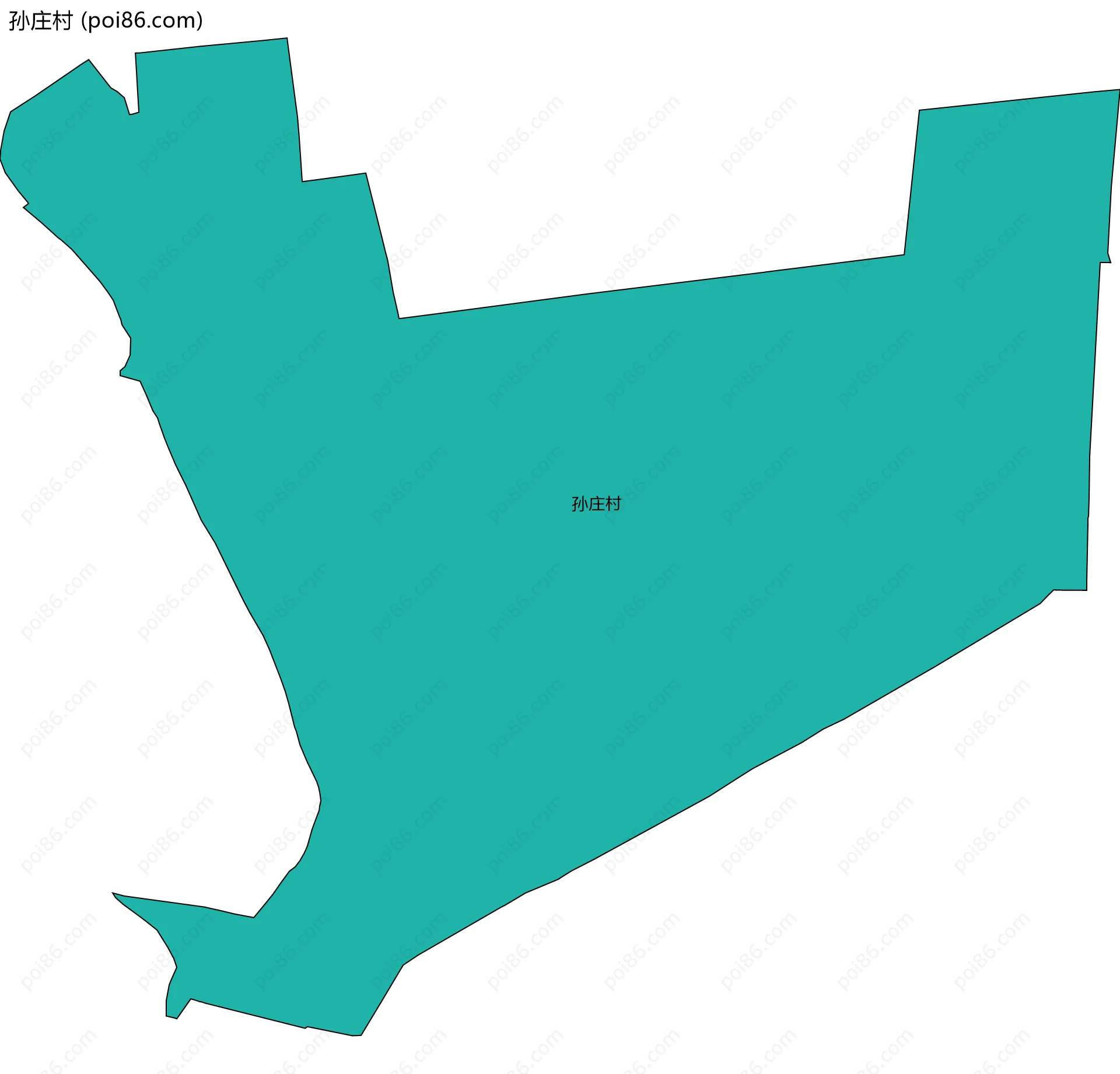 孙庄村边界地图