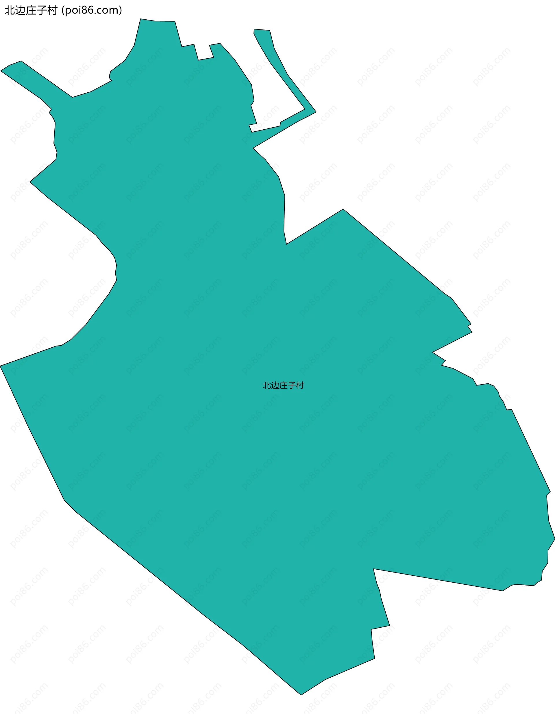 北边庄子村边界地图