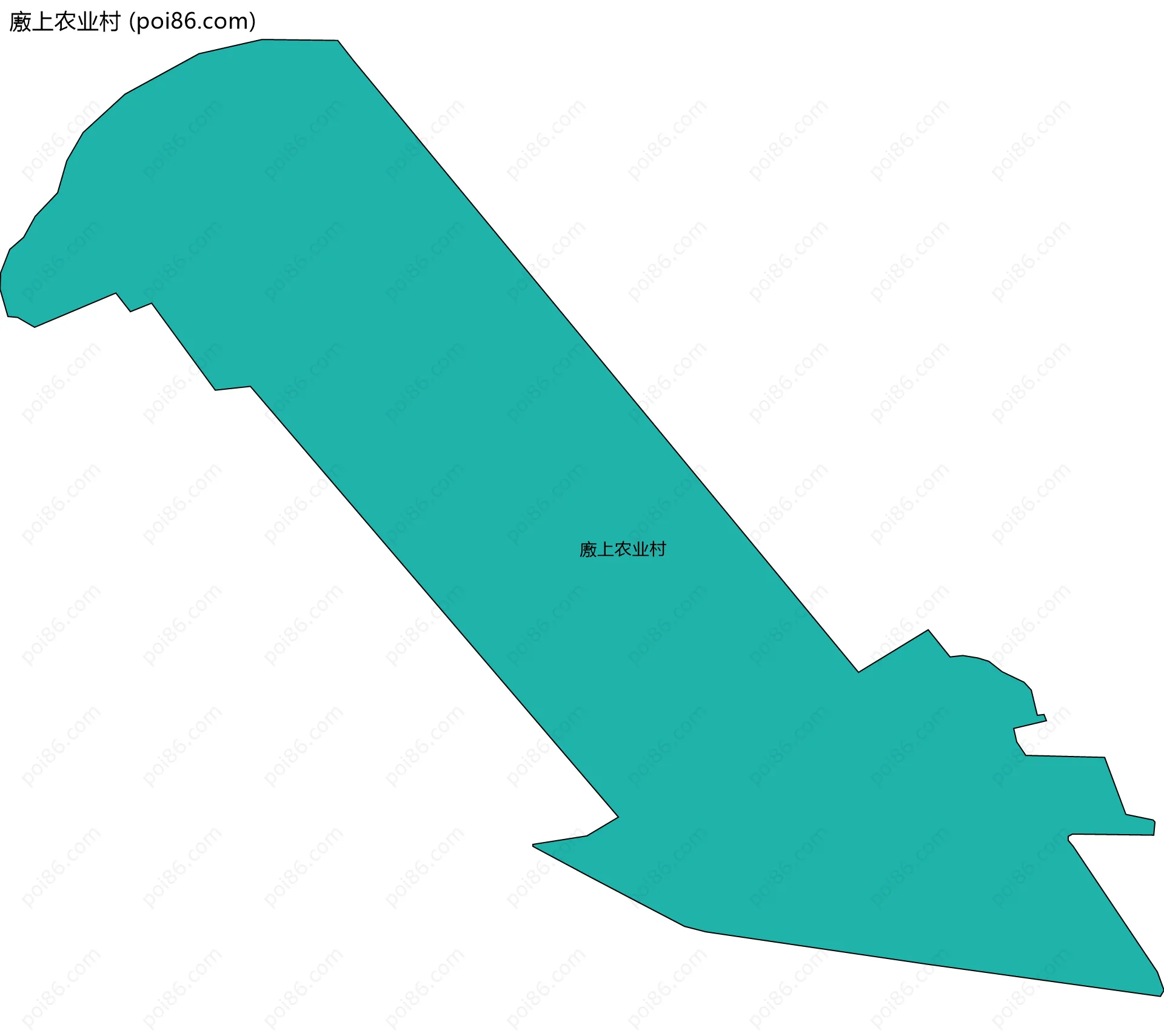 廒上农业村边界地图