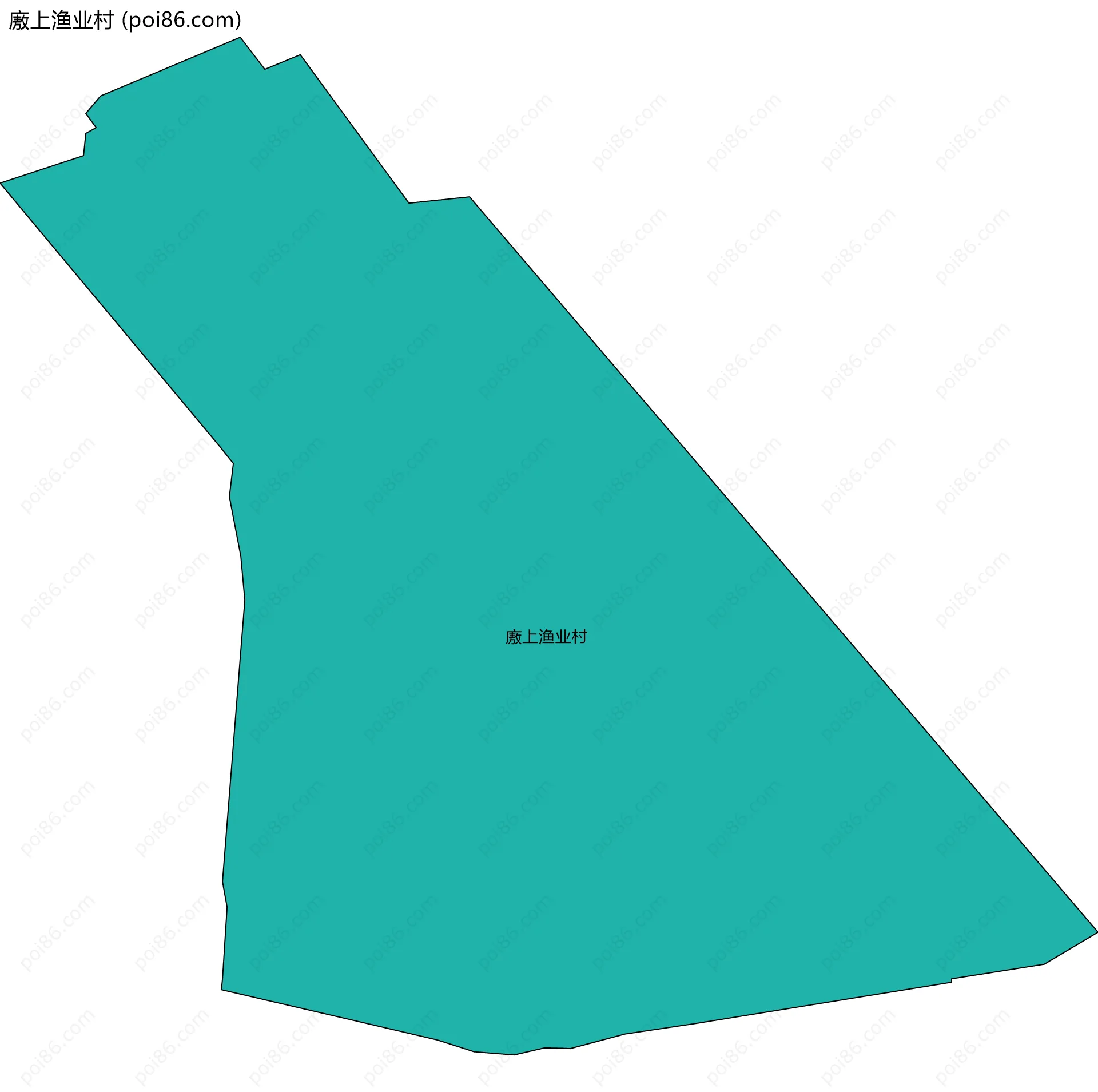 廒上渔业村边界地图