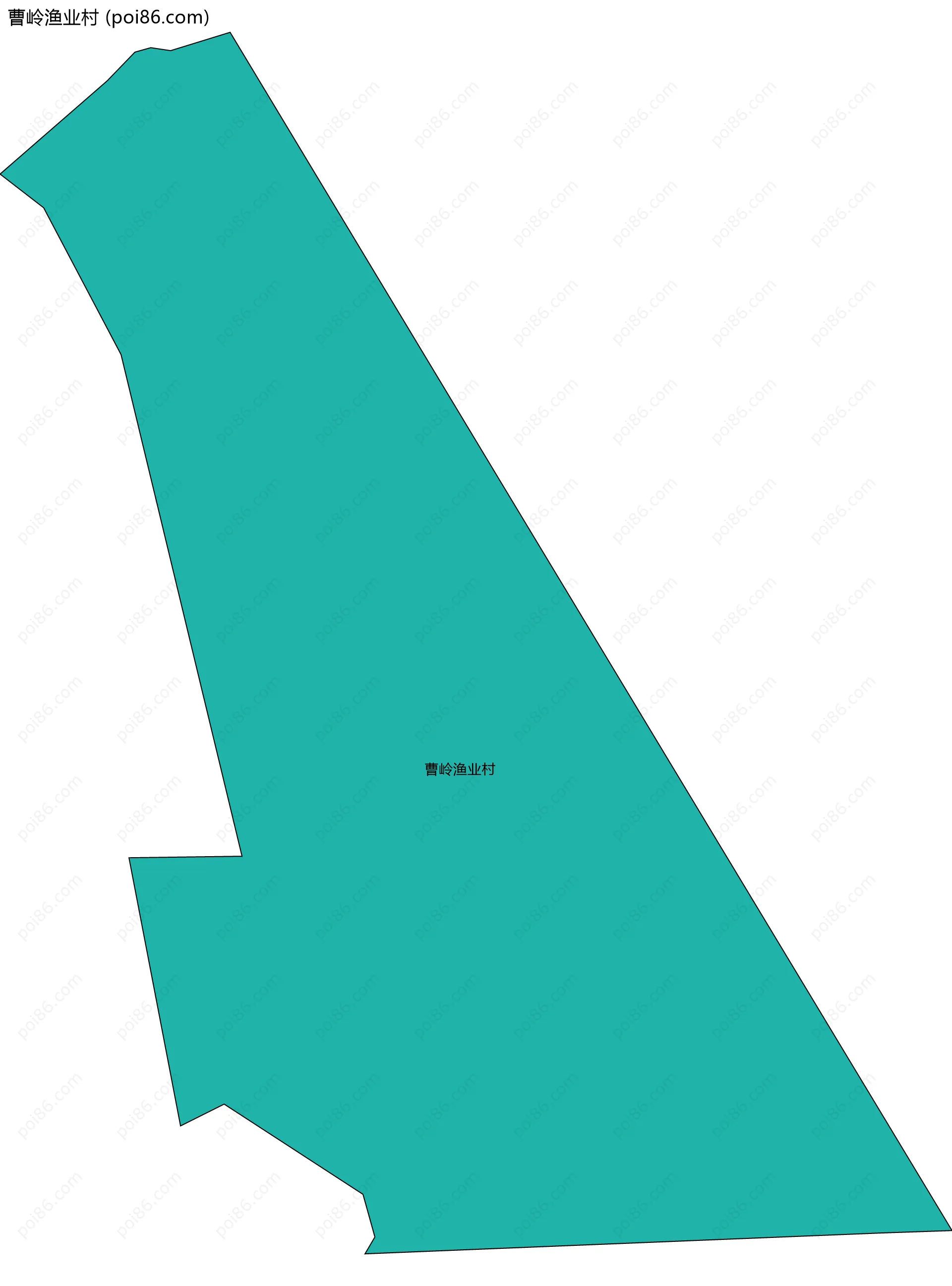 曹岭渔业村边界地图