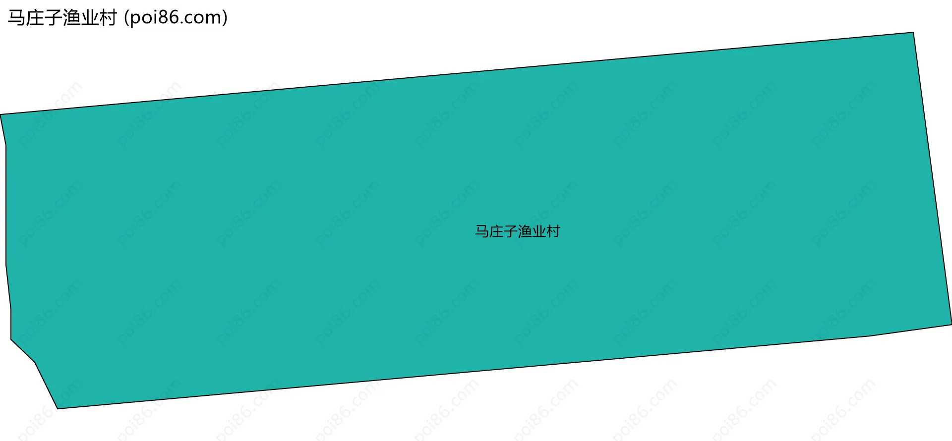 马庄子渔业村边界地图